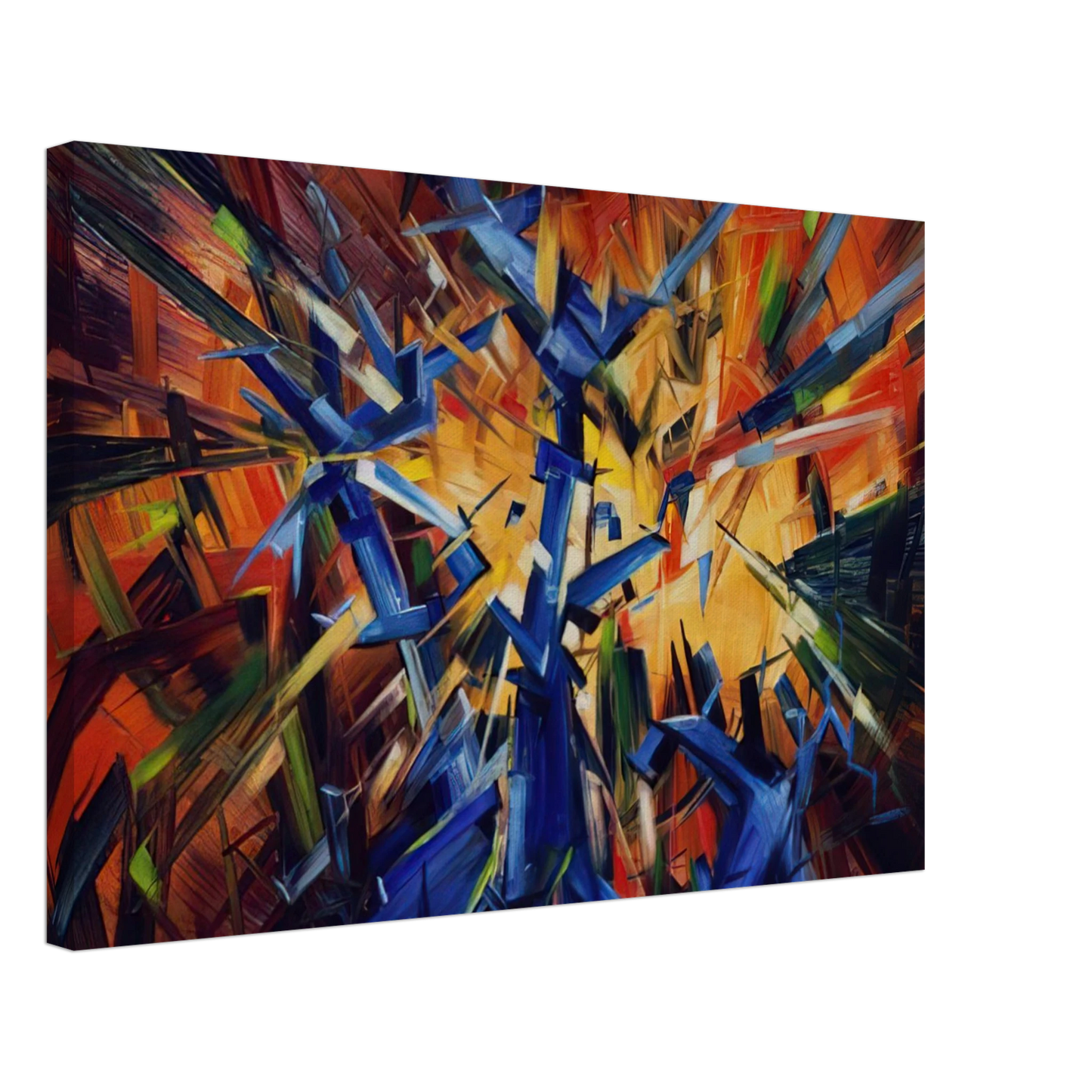 Konrad Zuse - Untitled - 1966 Canvas - 40x60 cm / 16x24 inches-canvas