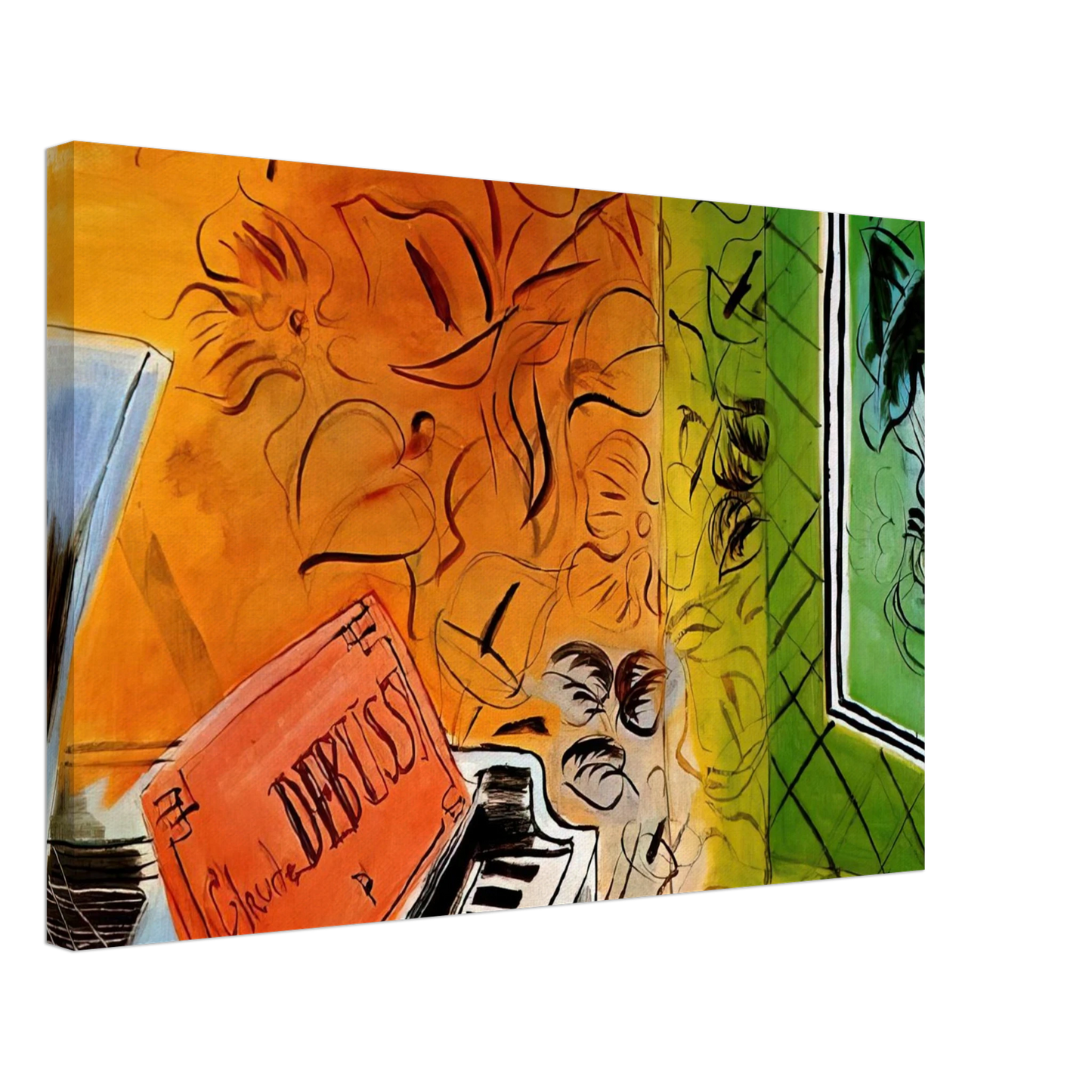 Raoul Dufy - HOMAGE TO CLAUDE DEBUSSY 1952 Canvas - 70x100 cm / 28x40 inches-canvas