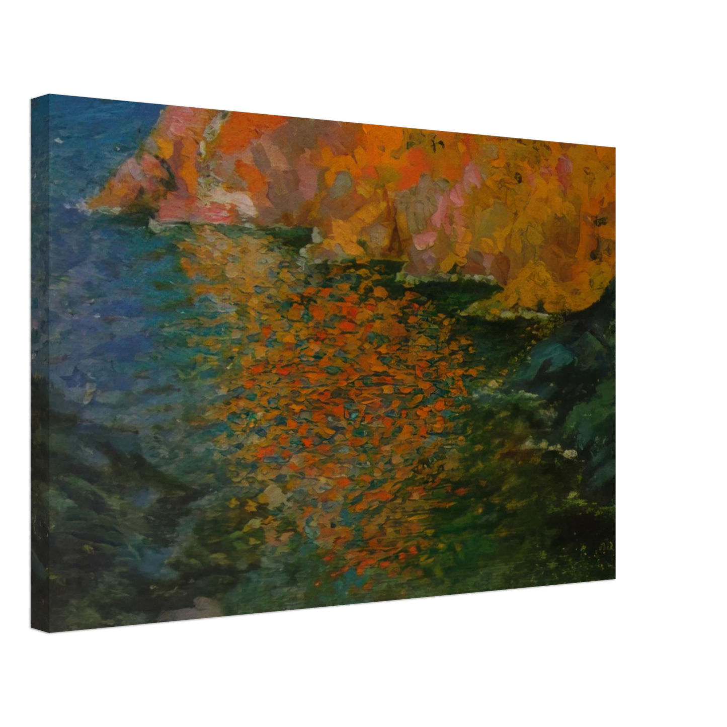 Salvador Dali - SMALL ROCKY BAY OF NANS CADAQUES 1921 Canvas - 40x60 cm / 16x24 inches-canvas