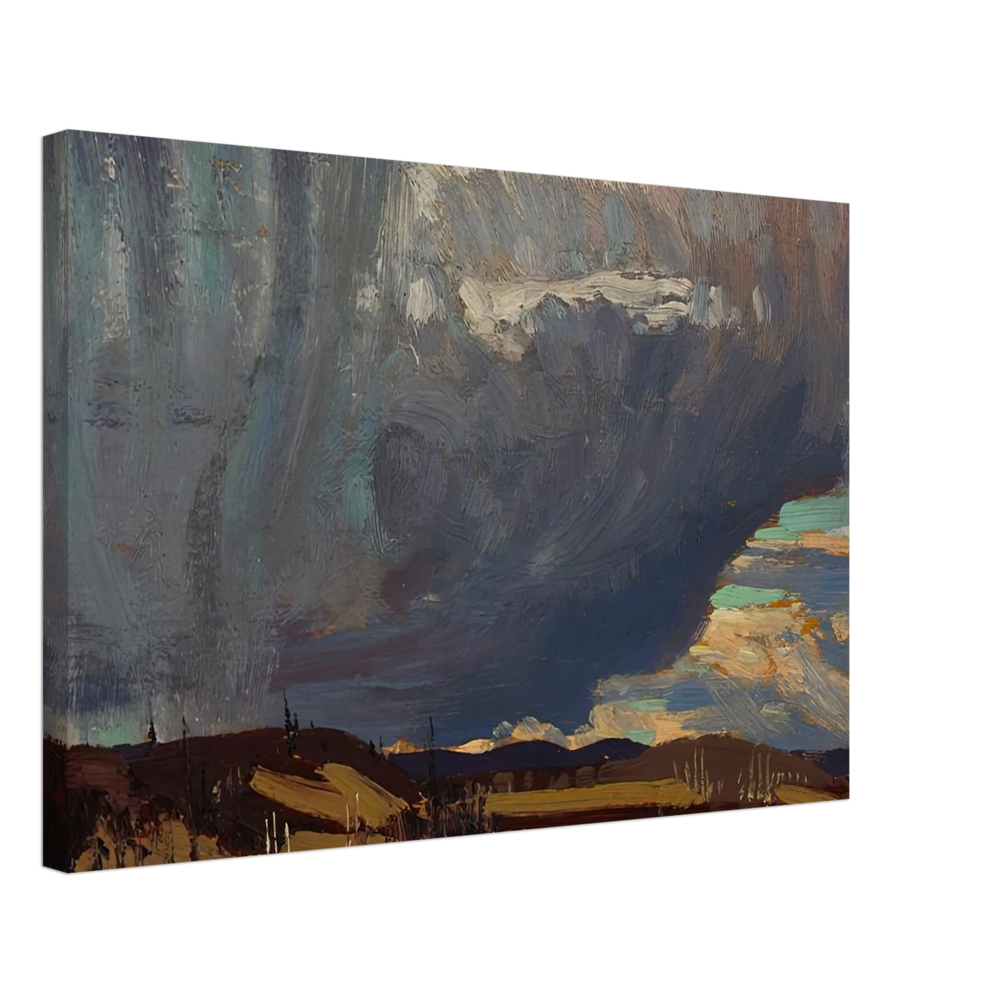Tom Thomson - APPROACHING SNOWSTORM 1915 Canvas - 70x100 cm / 28x40 inches-canvas