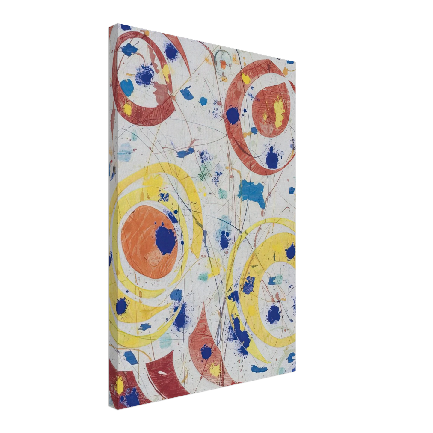 Sam Francis - Untitled monotype with woodcut Canvas - 40x60 cm / 16x24 inches-canvas