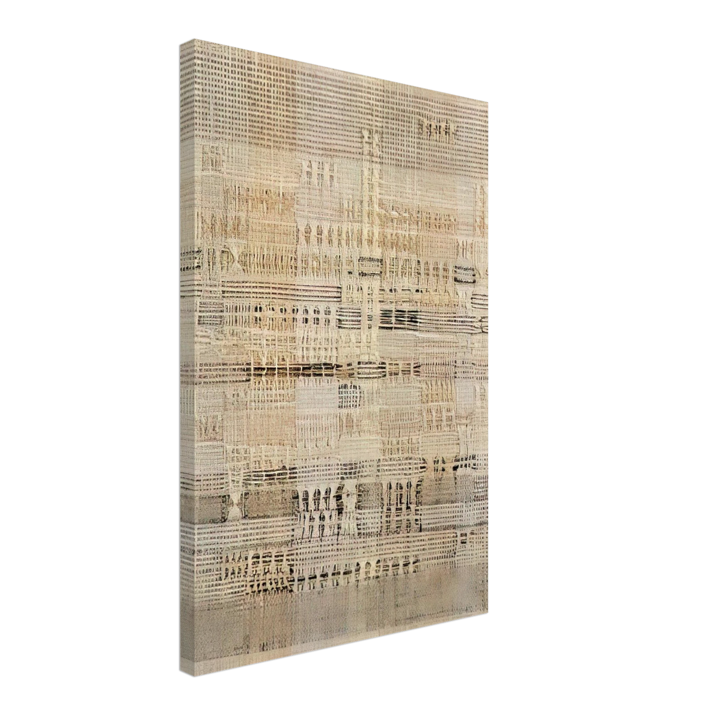 Anni Albers - DEVELOPMENT IN ROSE I 1952 Canvas - 40x60 cm / 16x24 inches-canvas