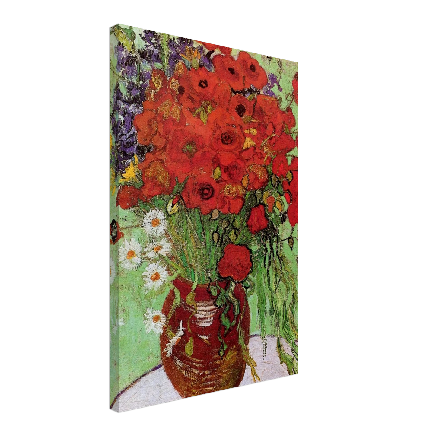 Vincent van Gogh - Red Poppies and Daisies Canvas - 70x100 cm / 28x40 inches-canvas
