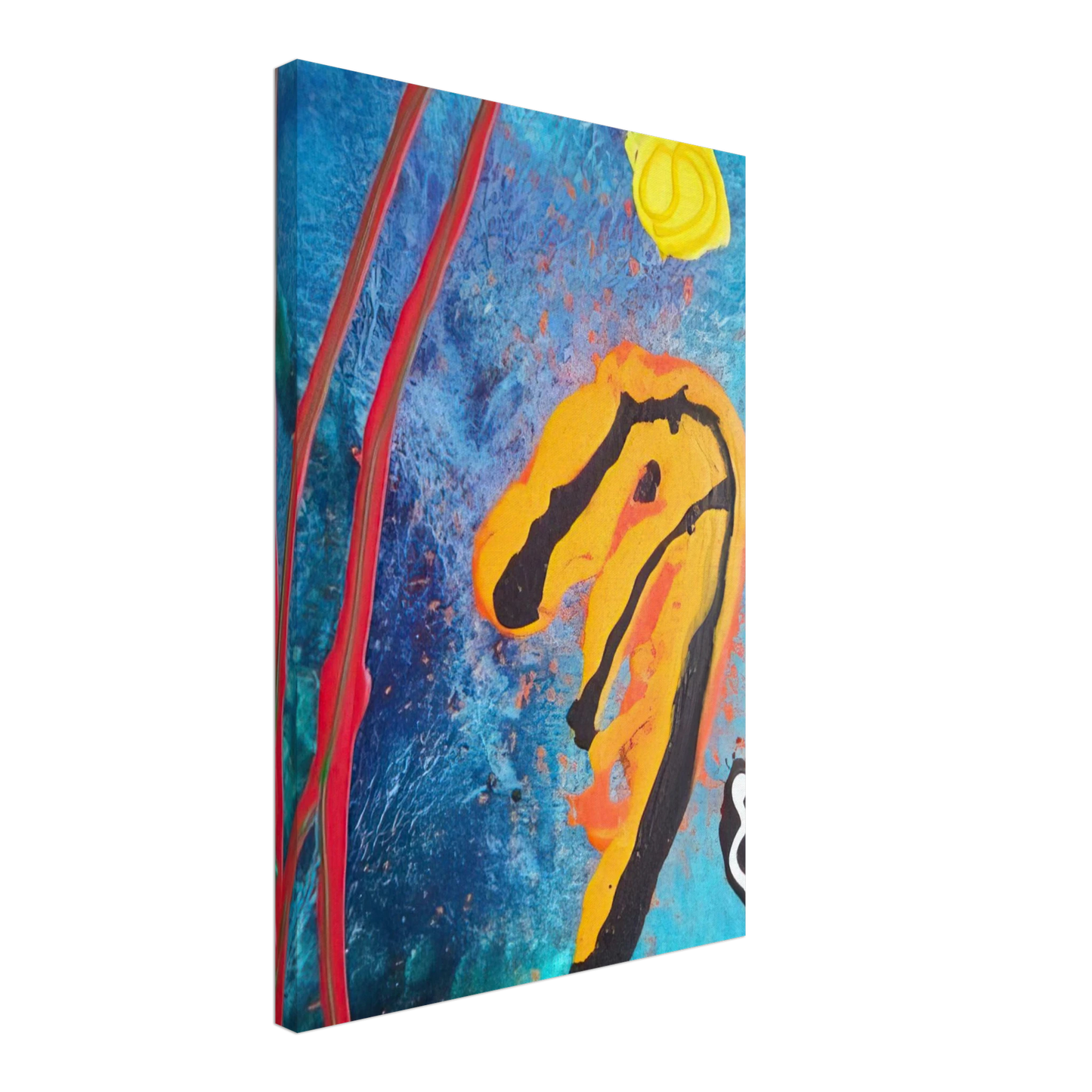 John Hoyland - Sky Ritual - 2002 Canvas - 40x60 cm / 16x24 inches-canvas