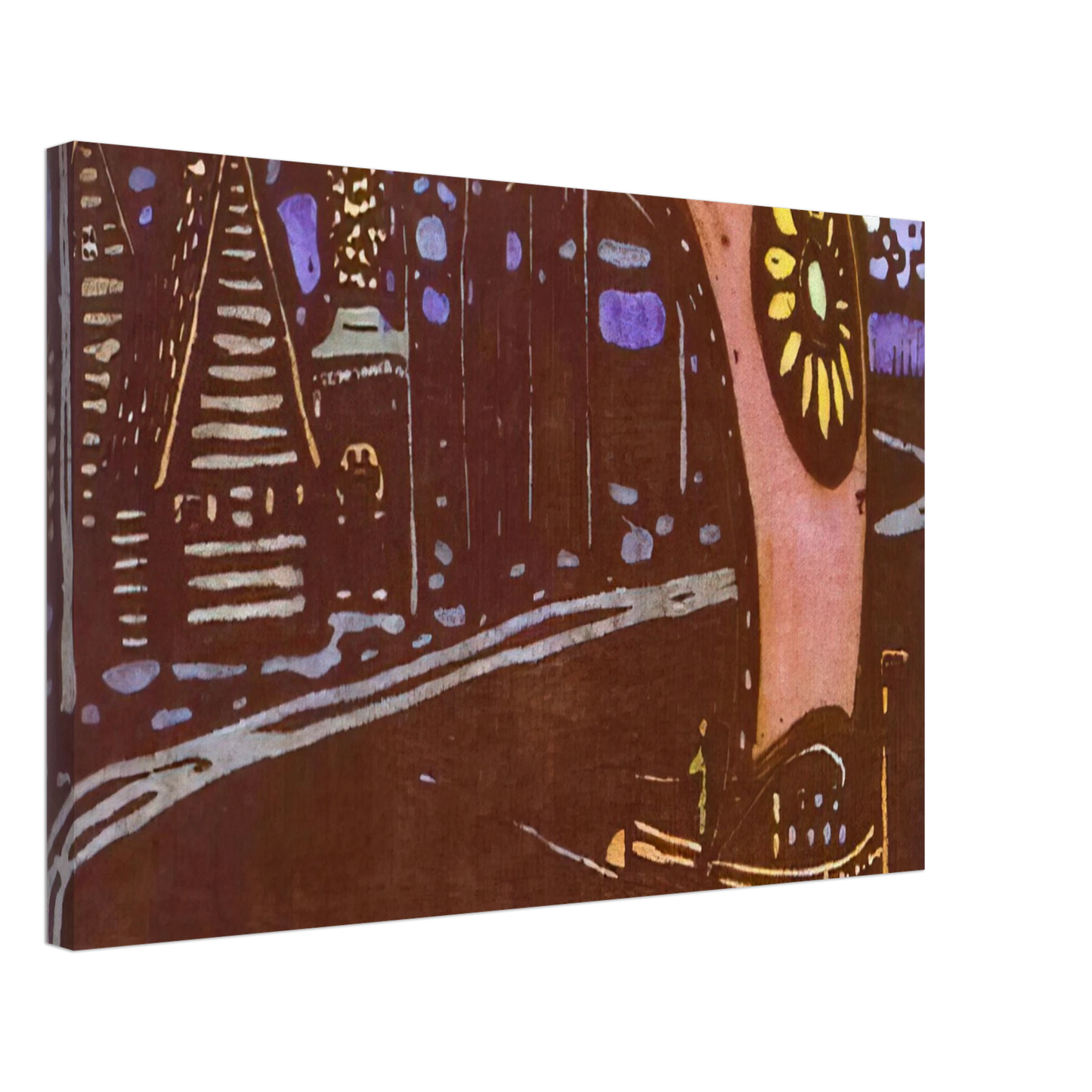 Wassily Kandinsky - THE GOLDEN SAIL 1903 Canvas - 40x60 cm / 16x24 inches-canvas