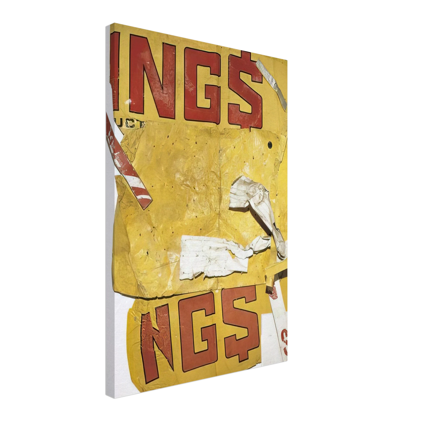 Robert Rauschenberg - YELLOW MOBY GLUT 1986 Canvas - 40x60 cm / 16x24 inches-canvas