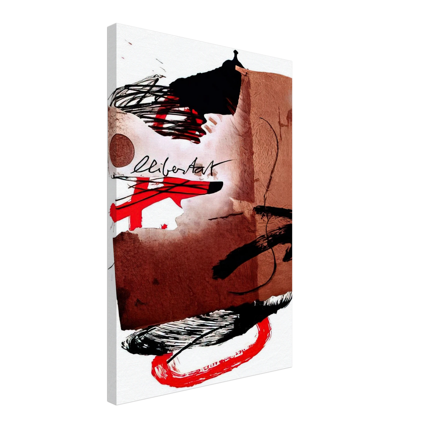 Antoni Tapies - LLIBERTAT 1988 Canvas - 40x60 cm / 16x24 inches-canvas