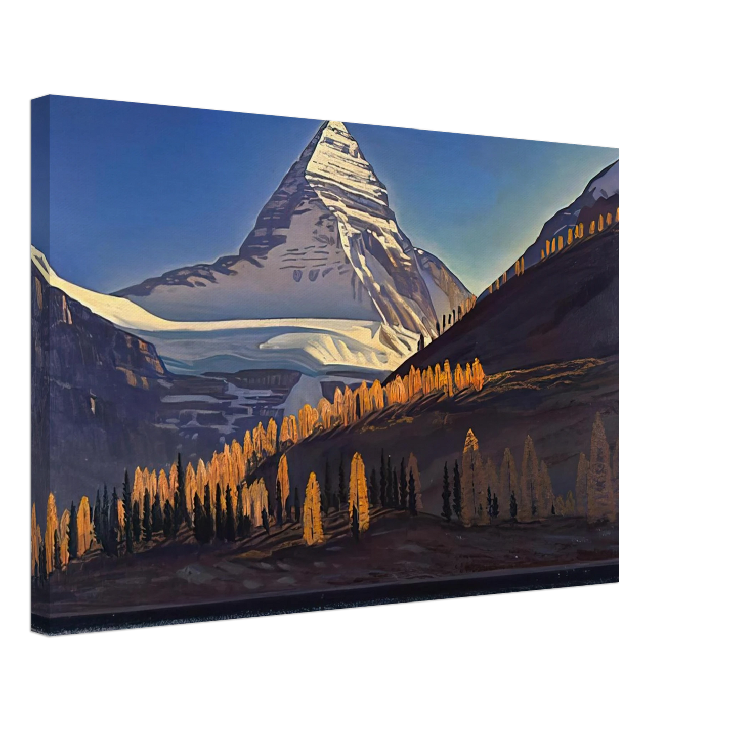 Rockwell Kent - Mount Assiniboine. Canadian Rockies Canvas - 40x60 cm / 16x24 inches-canvas