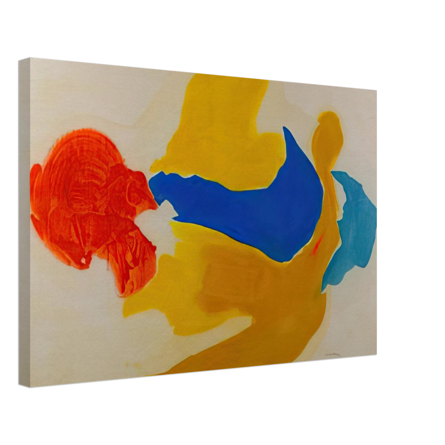 Helen Frankenthaler - Blue Jay - 1963 United States Canvas - 70x100 cm / 28x40 inches-canvas