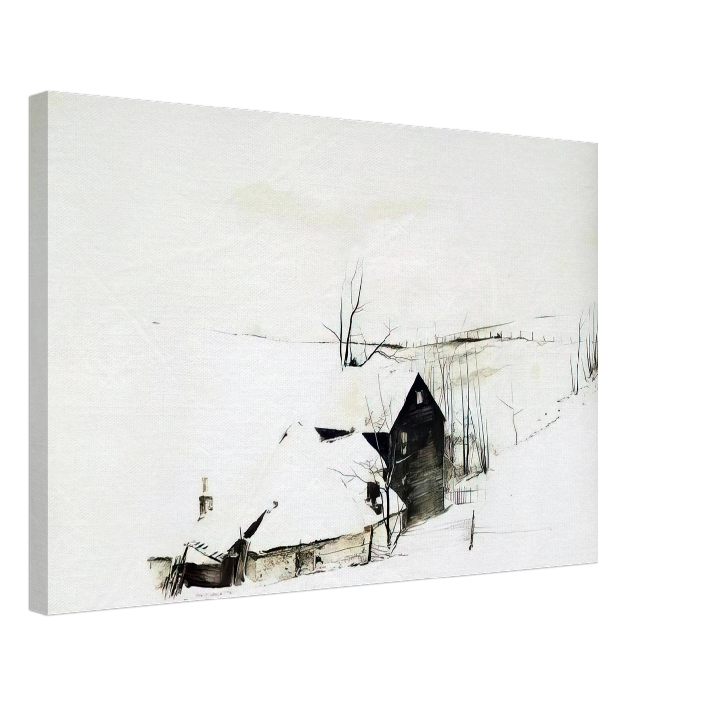 Andrew Wyeth - THE CORNER Canvas - 40x60 cm / 16x24 inches-canvas