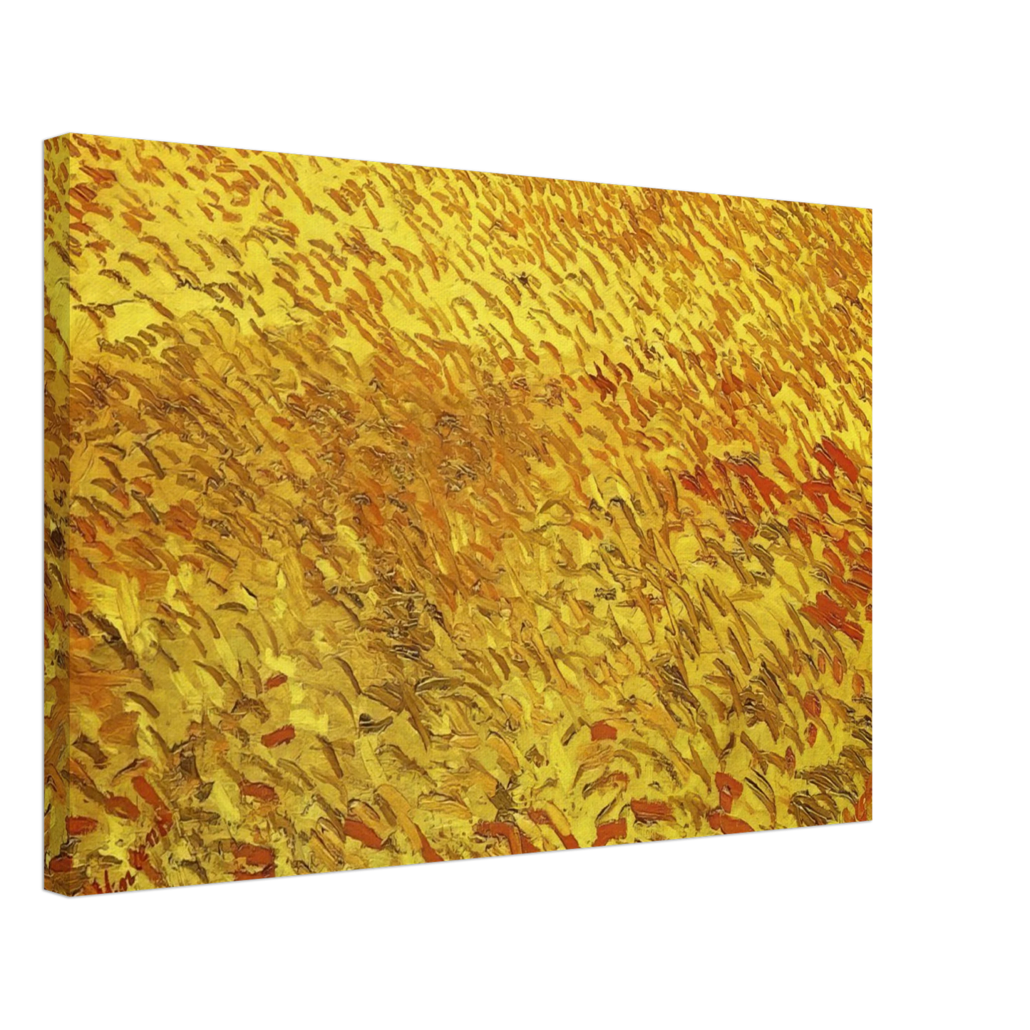 Vincent van Gogh - Summer Evening, Wheatfield with Setting sun Canvas - 70x100 cm / 28x40 inches-canvas