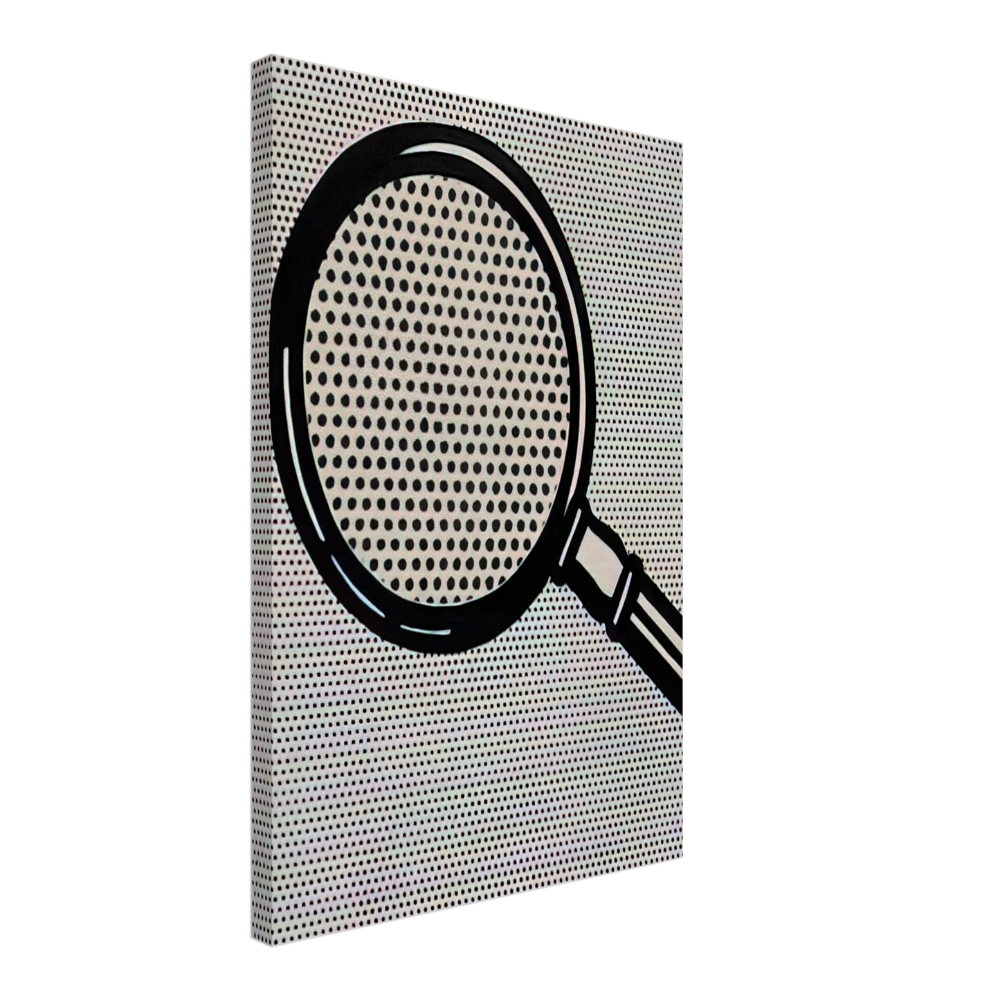 Roy Lichtenstein - MAGNIFYING GLASS 1963 Canvas - 70x100 cm / 28x40 inches-canvas