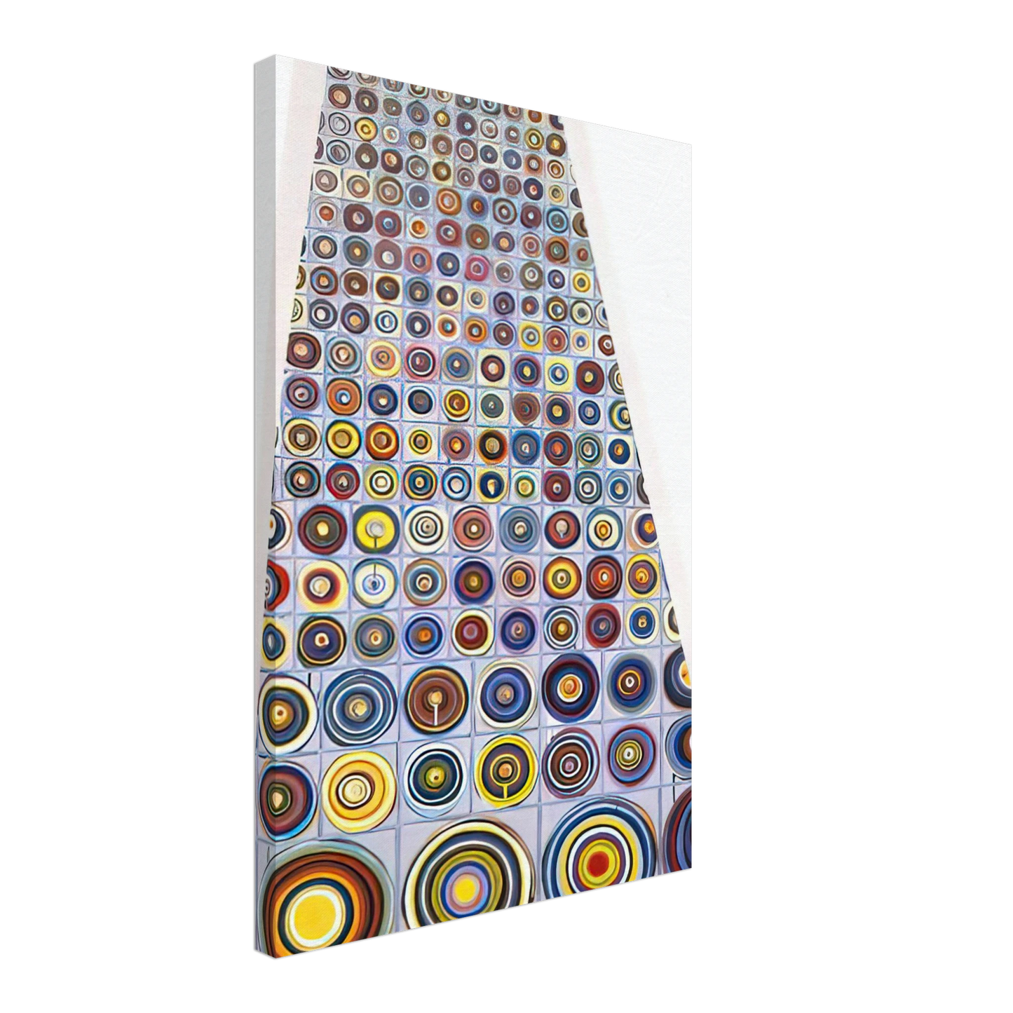 Jennifer Bartlett - Diminishing Circles - 2001 Canvas - 40x60 cm / 16x24 inches-canvas