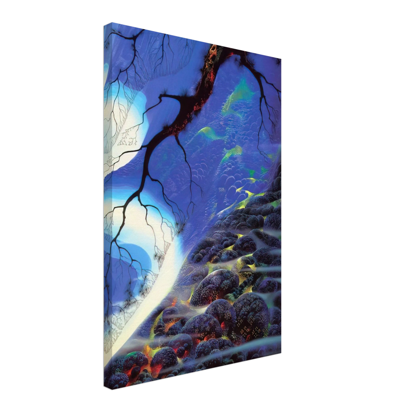 Eyvind Earle - Mystical Big Sur Canvas - 70x100 cm / 28x40 inches-canvas