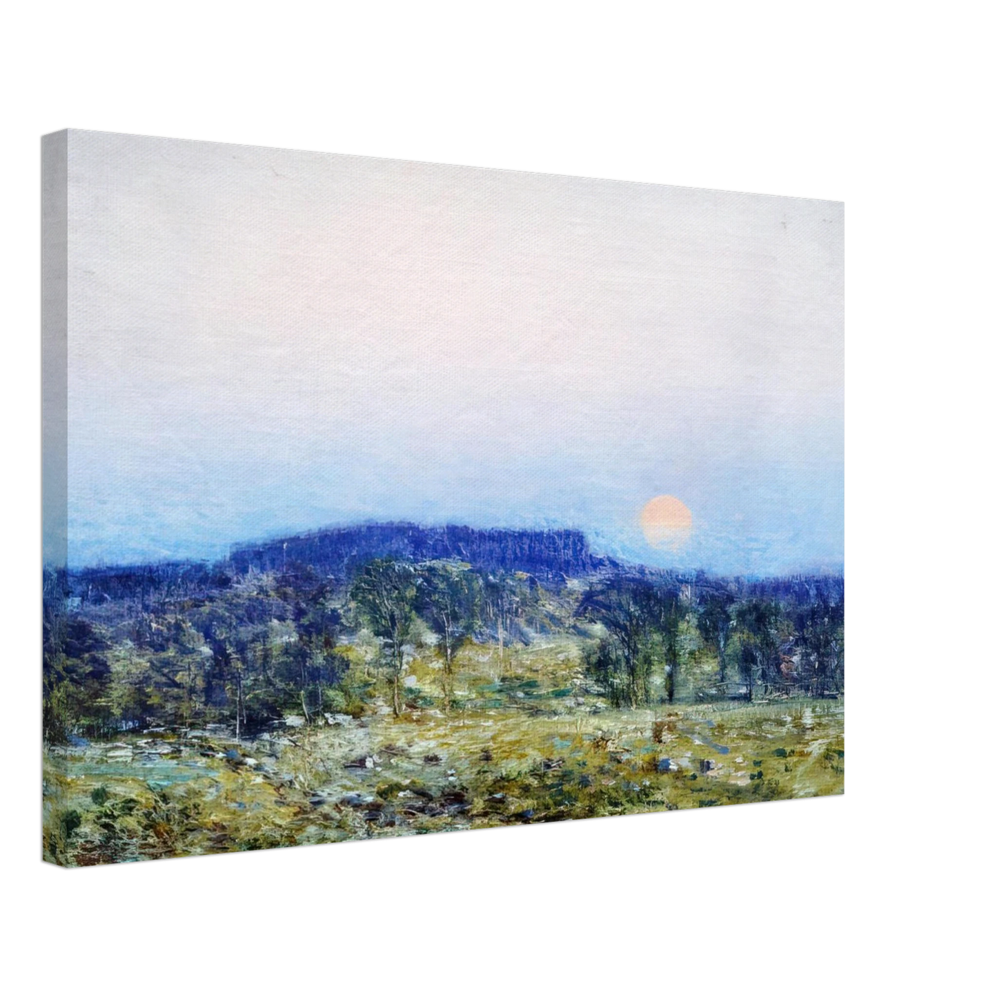 Childe Hassam - September Moonrise Canvas - 40x60 cm / 16x24 inches-canvas