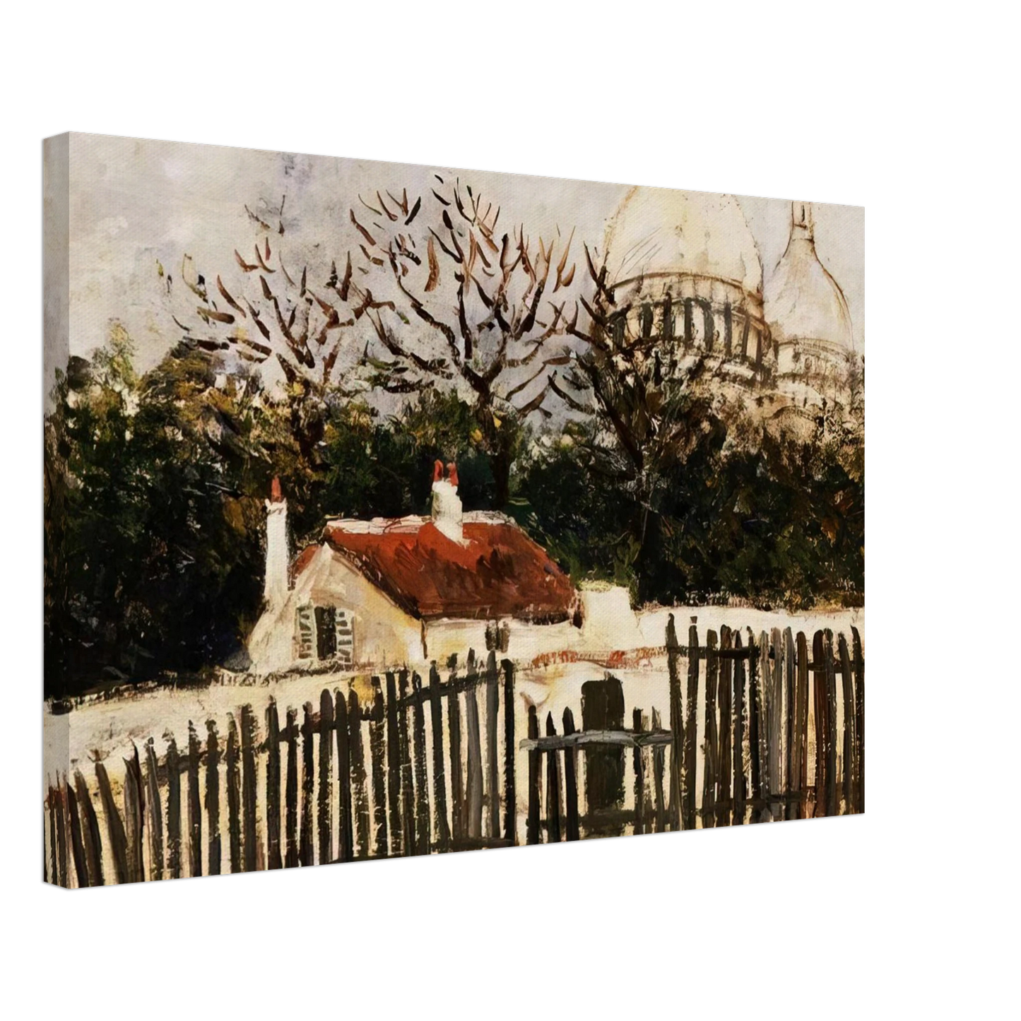 Maurice Utrillo - SACRE COEUR 2 Canvas - 40x60 cm / 16x24 inches-canvas