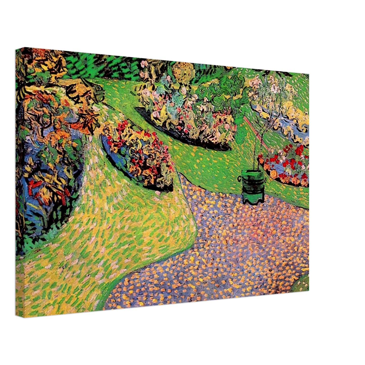 Vincent van Gogh - Garden in Auvers Canvas - 70x100 cm / 28x40 inches-canvas