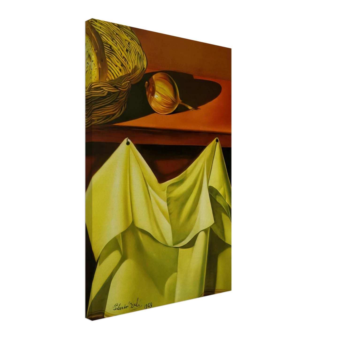 Salvador Dali - UNTITLED STILL LIFE WITH WHITE CLOTH Canvas - 70x100 cm / 28x40 inches-canvas