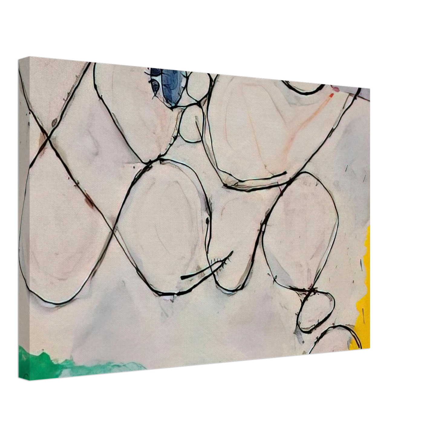 Frank Lobdell - Untitled - 1971 Canvas - 40x60 cm / 16x24 inches-canvas