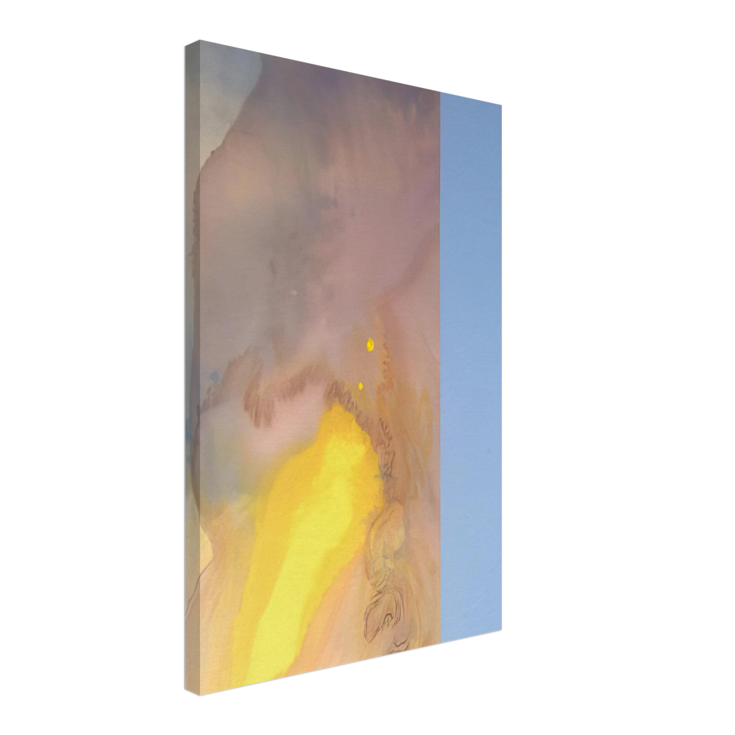 Ronnie Landfield - Shiloh - 1969 Canvas - 40x60 cm / 16x24 inches-canvas