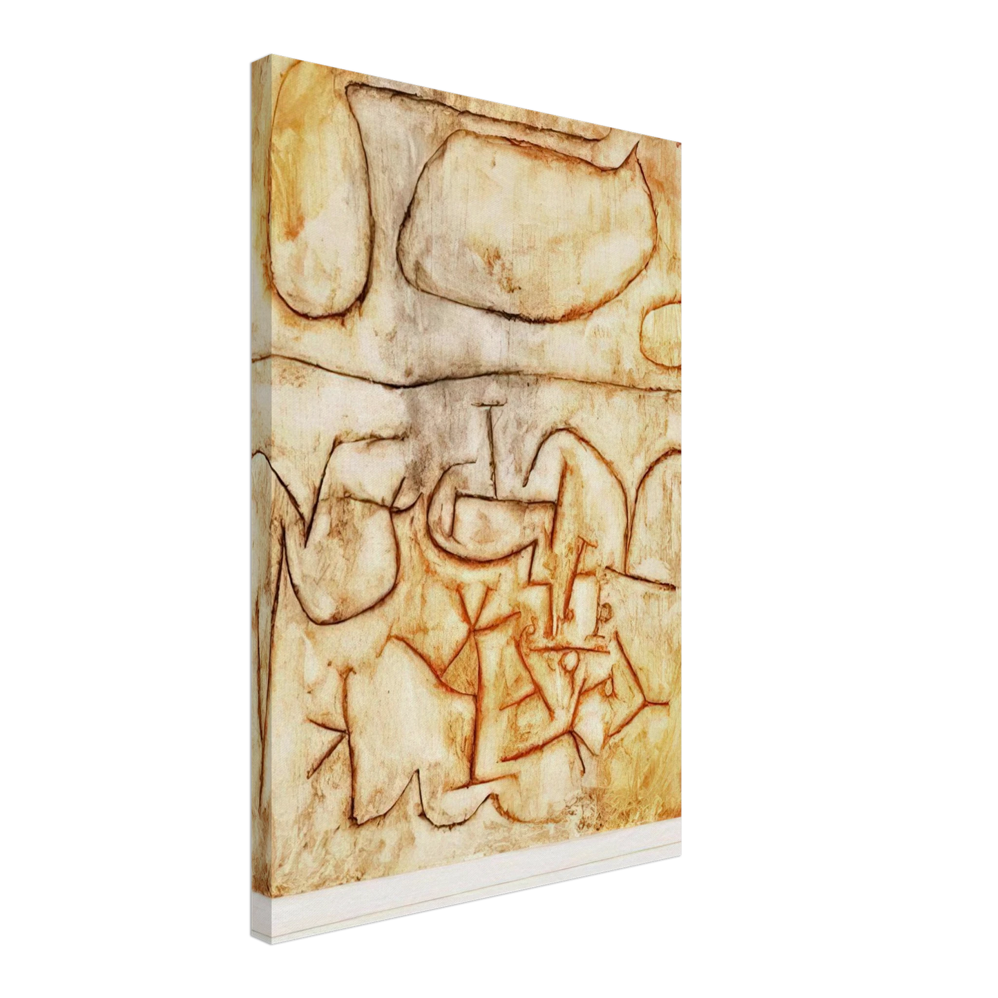 Paul Klee - HISTORIC GROUND 1939 Canvas - 70x100 cm / 28x40 inches-canvas