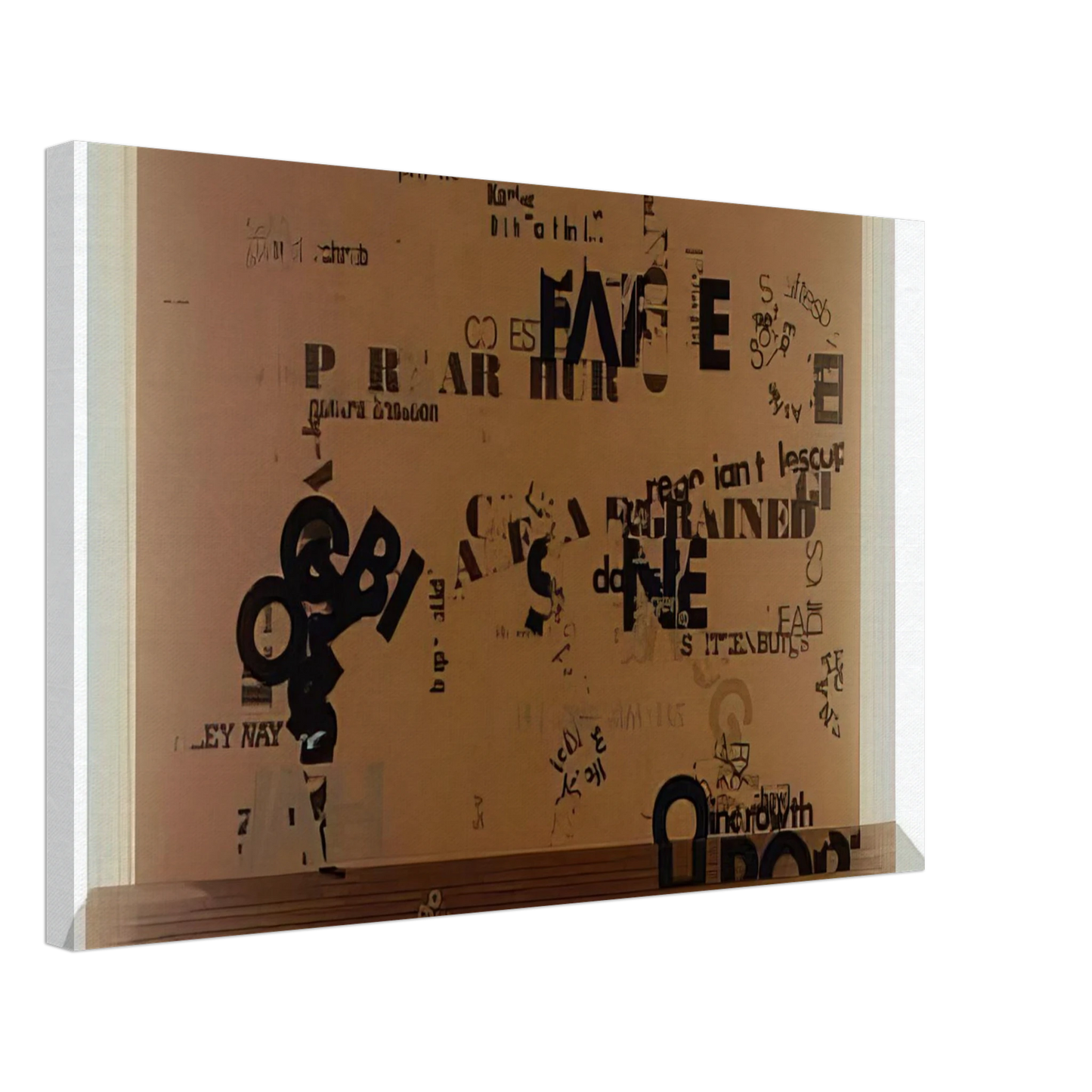 John Cage - Not Wanting To Say Anything About Marcel, I - 1969 Canvas - 40x60 cm / 16x24 inches-canvas