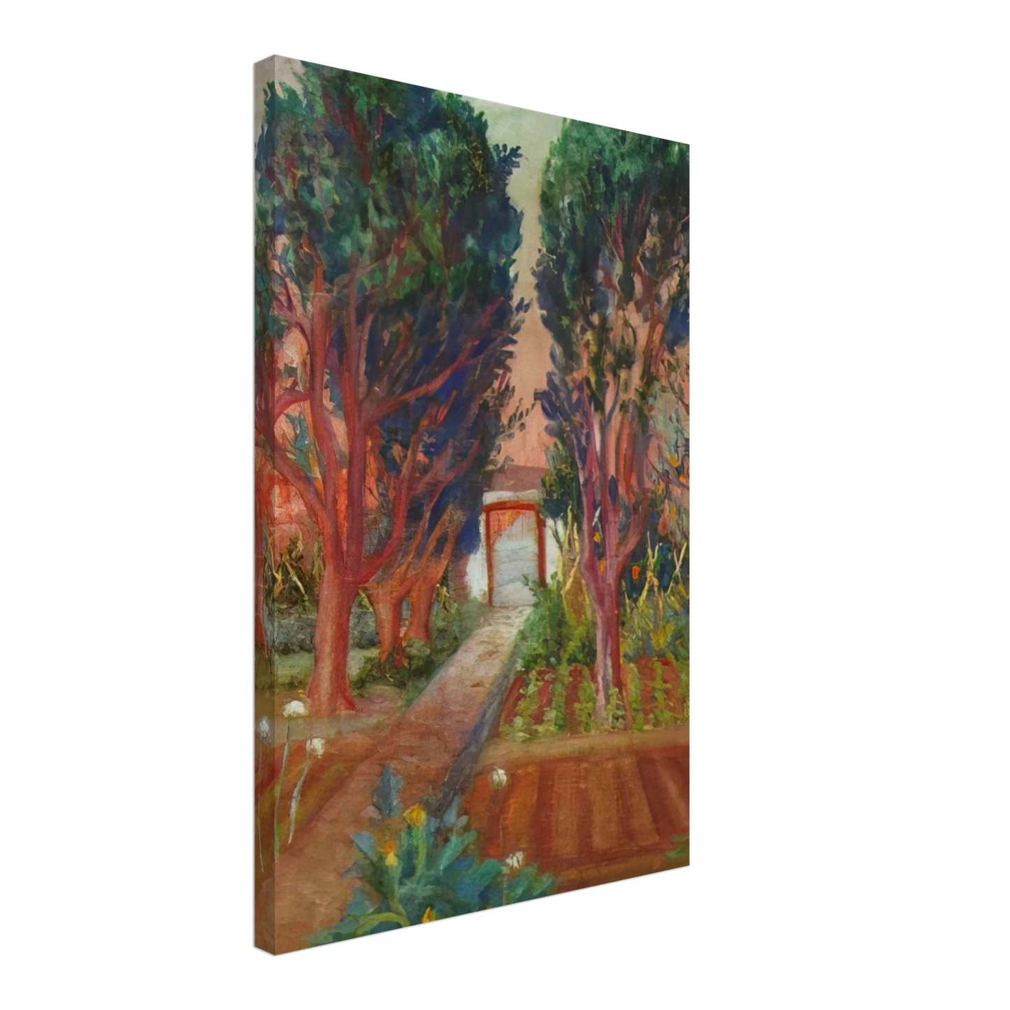 Salvador Dali - THE VEGETABLE GARDEN OF LLANER Canvas - 40x60 cm / 16x24 inches-canvas