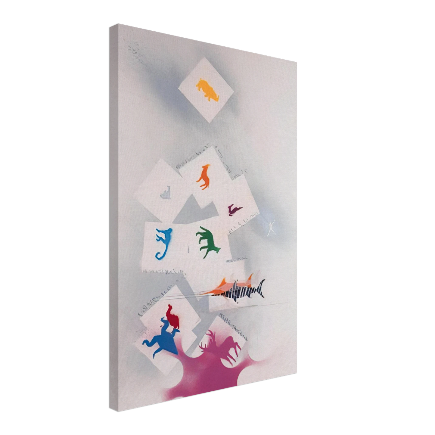 Alighiero Boetti - UNTITLED 2 Canvas - 40x60 cm / 16x24 inches-canvas