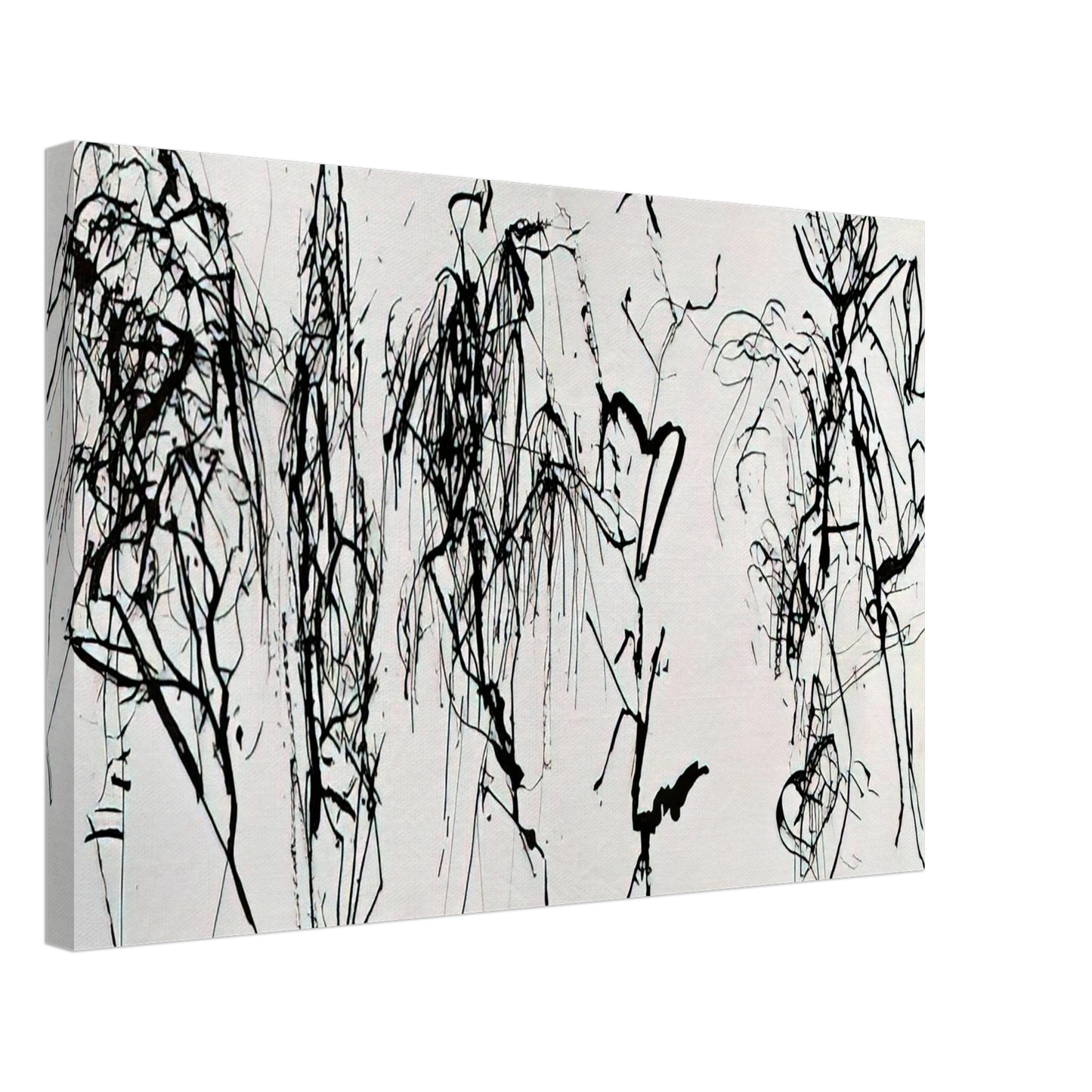 Brice Marden - Summer Scroll #8 Five Kinds of Hydra Trees - 1986 Canvas - 40x60 cm / 16x24 inches-canvas