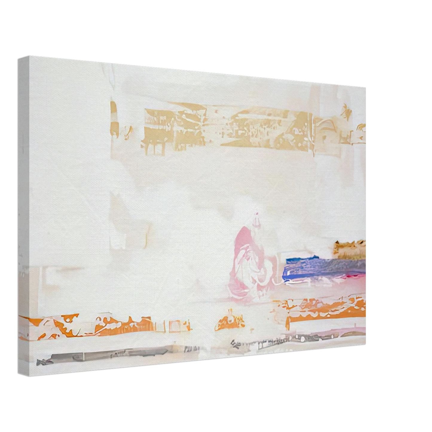 Helen Frankenthaler - Snow Basin, 1990- Canvas - 40x60 cm / 16x24 inches-canvas