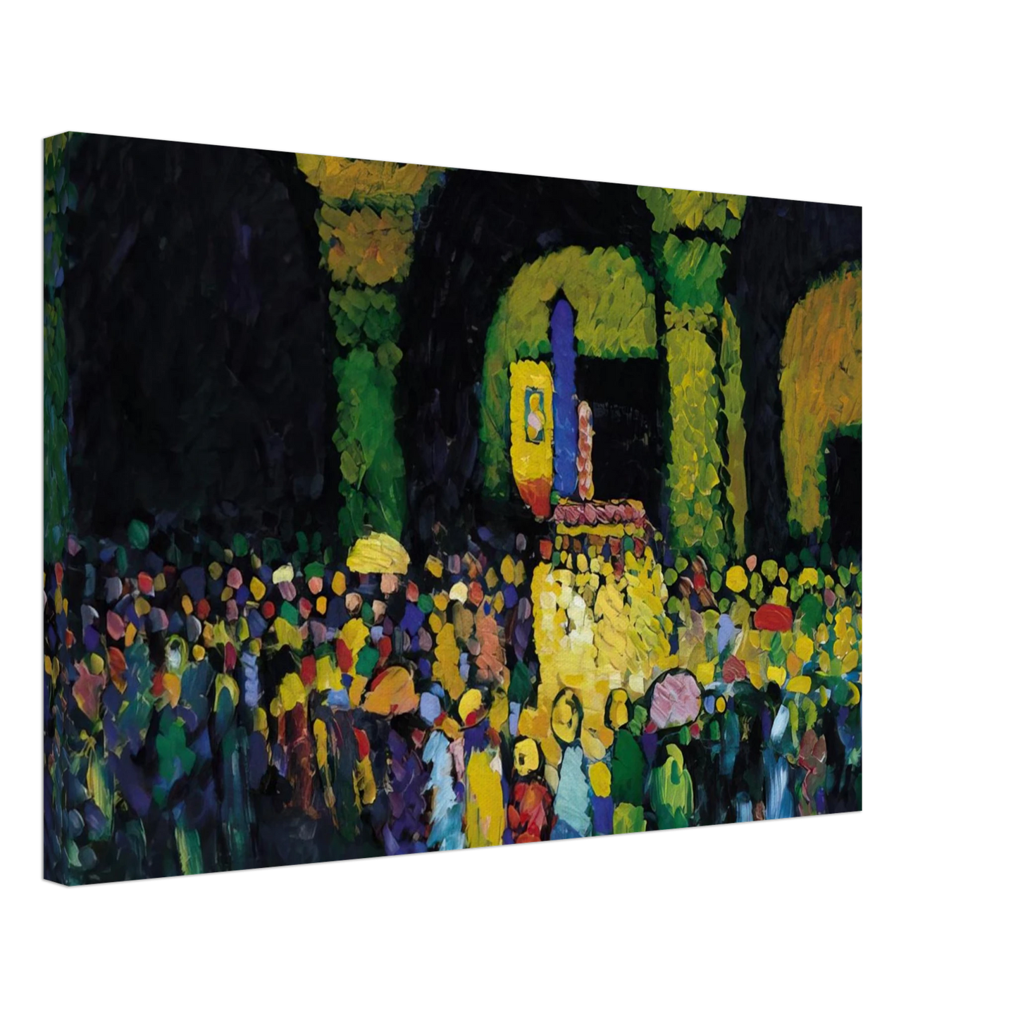 Wassily Kandinsky - THE LUDWIGSKIRCHE IN MUNICH 1908 Canvas - 70x100 cm / 28x40 inches-canvas