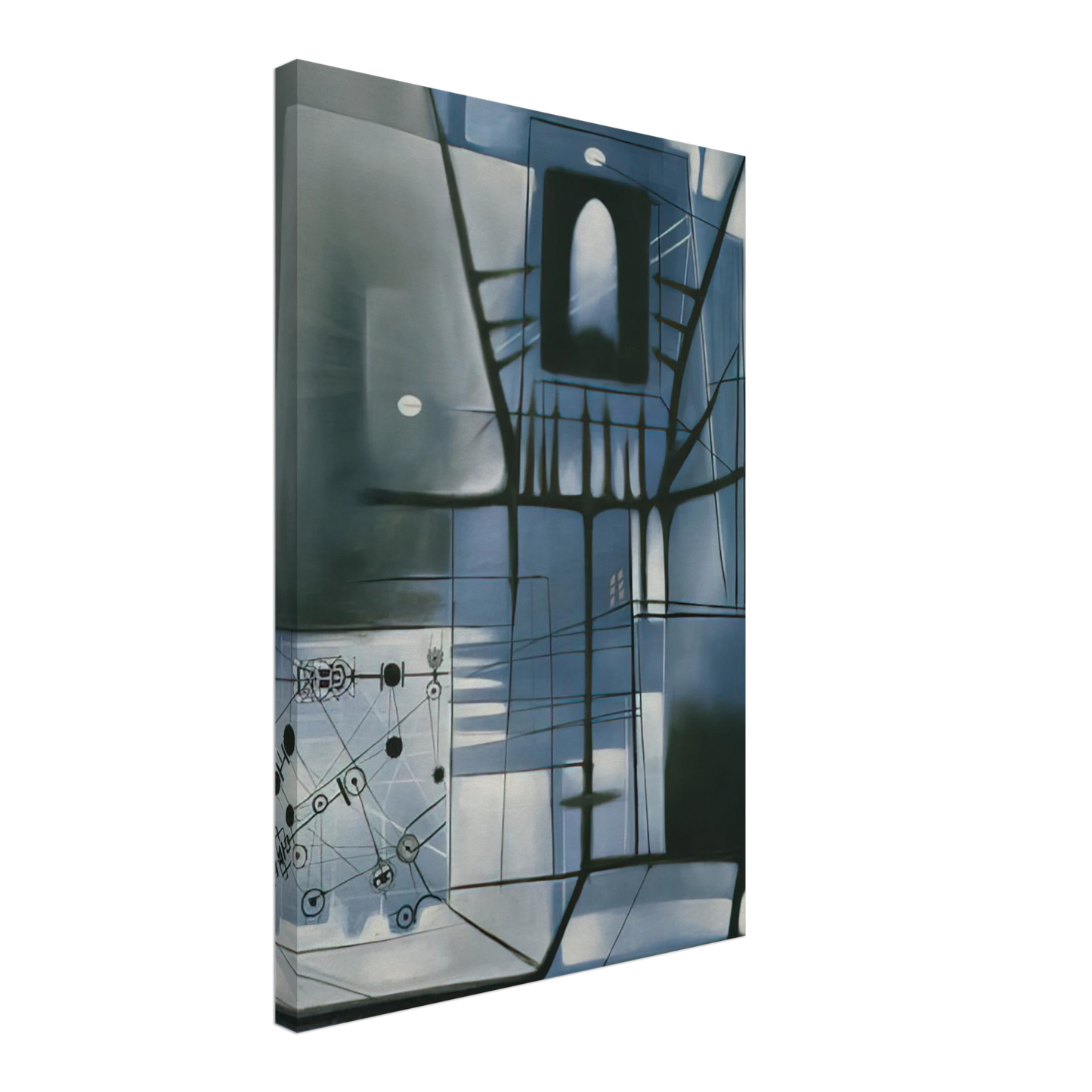 Jimmy Ernst - A Time for Fear - 1949 Canvas - 70x100 cm / 28x40 inches-canvas