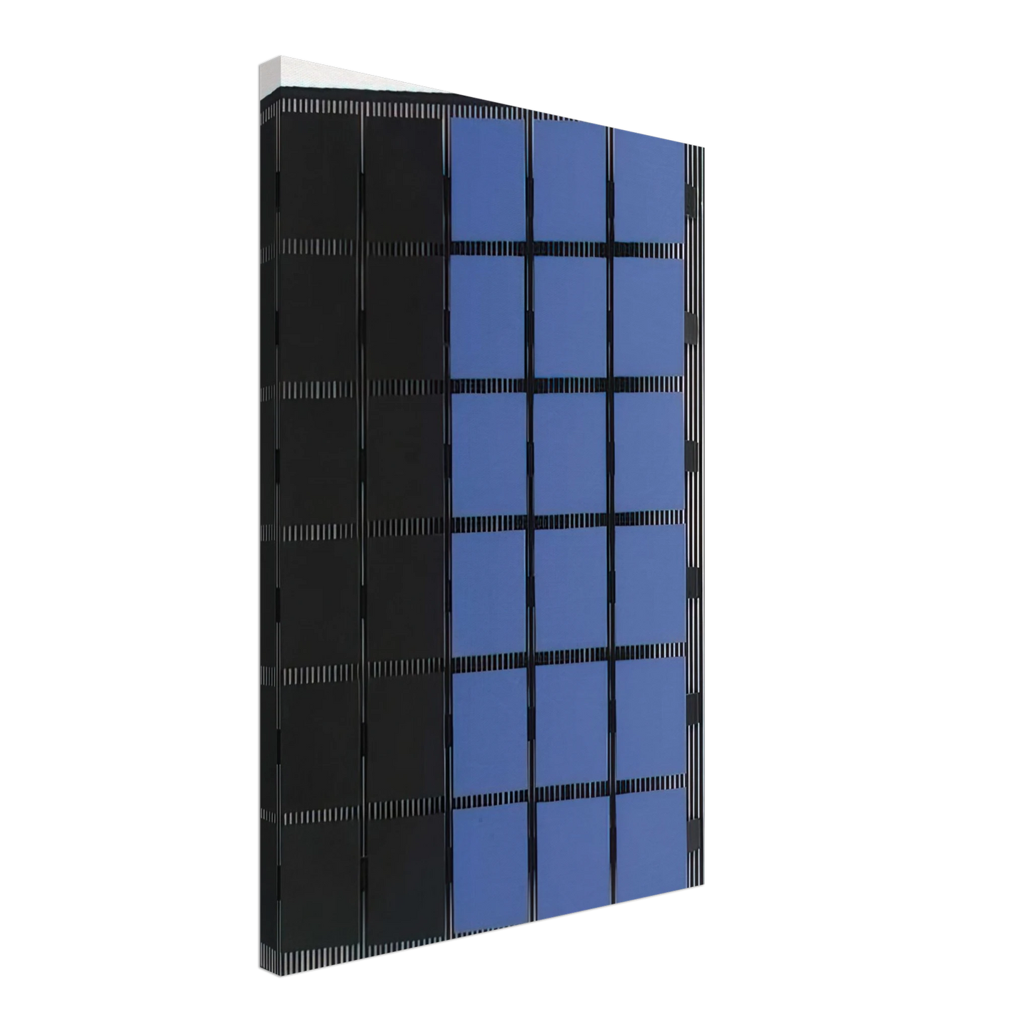 Jesus Rafael Soto - AZUL Y NEGRO Canvas - 70x100 cm / 28x40 inches-canvas