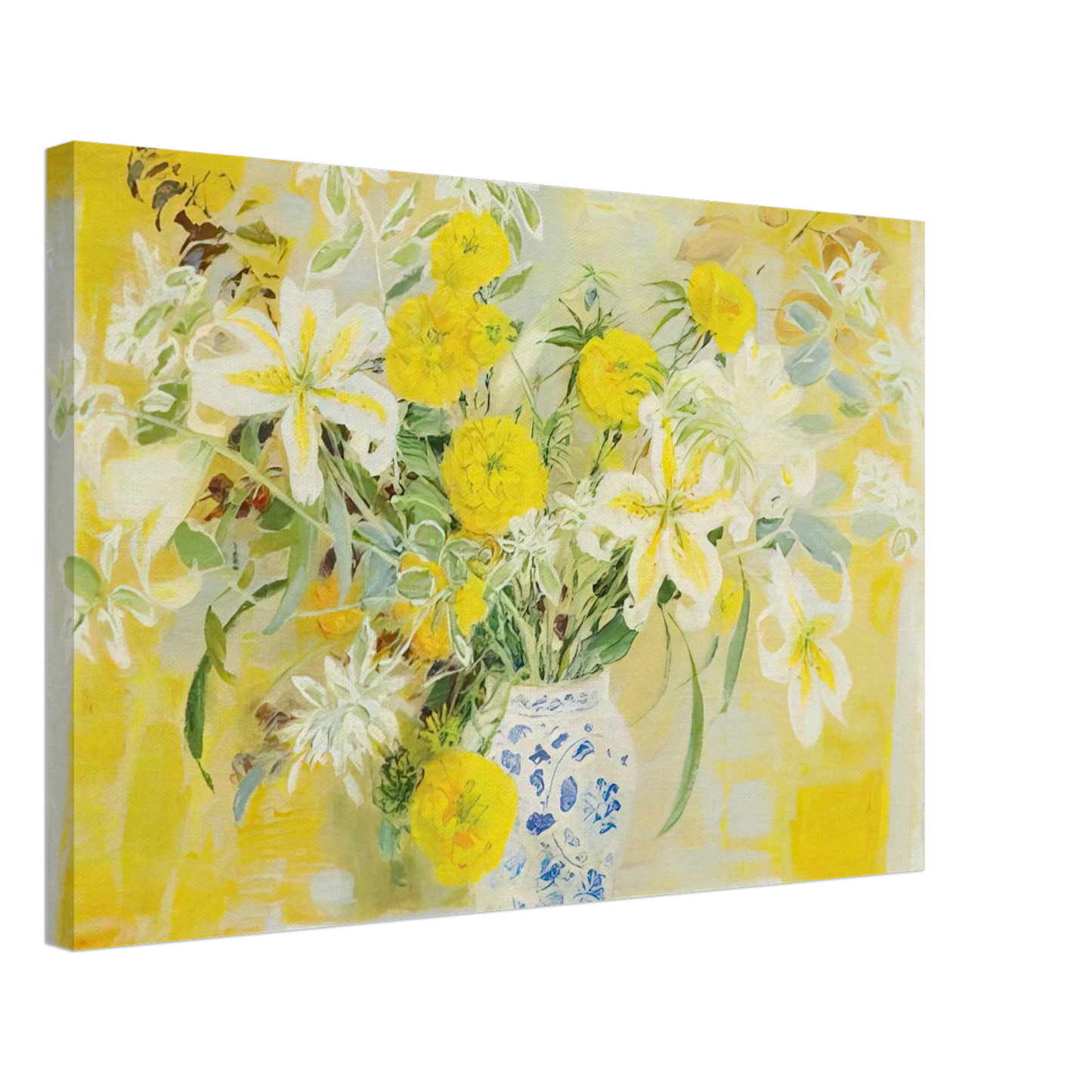Le Pho - Fleurs - 1971 Canvas - 70x100 cm / 28x40 inches-canvas