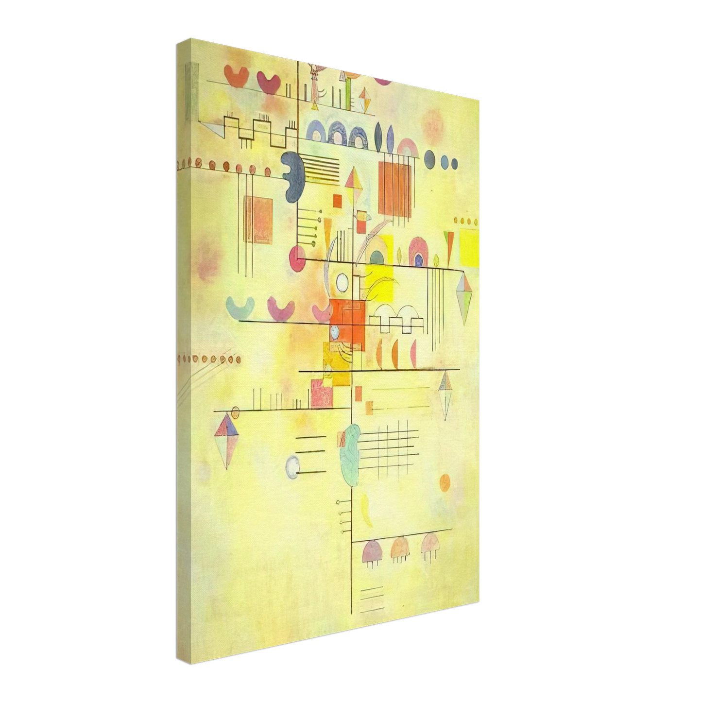 Wassily Kandinsky - GENTLE ACCENT 1934 Canvas - 40x60 cm / 16x24 inches-canvas