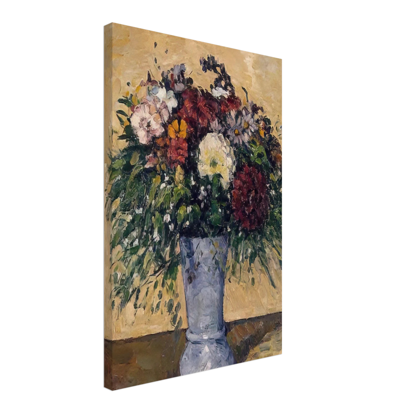 Paul Cezanne - Flowers in a Blue Vase Canvas - 70x100 cm / 28x40 inches-canvas