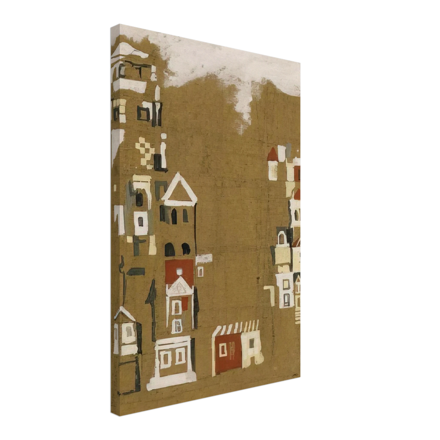 Maria Helena Vieira da Silva - Maisons - 1946 Canvas - 70x100 cm / 28x40 inches-canvas