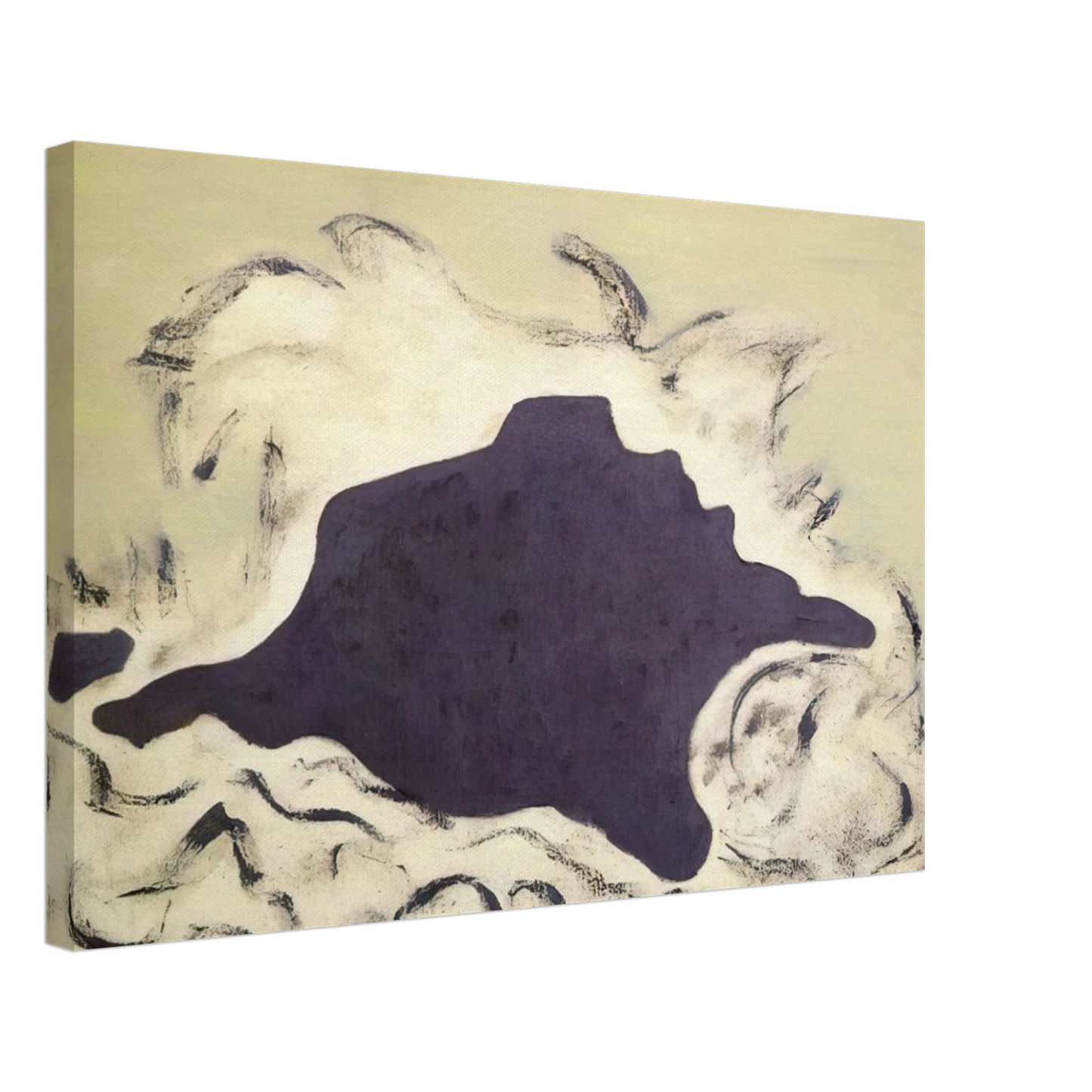 Milton Avery - Advancing Sea - 1953 Canvas - 40x60 cm / 16x24 inches-canvas