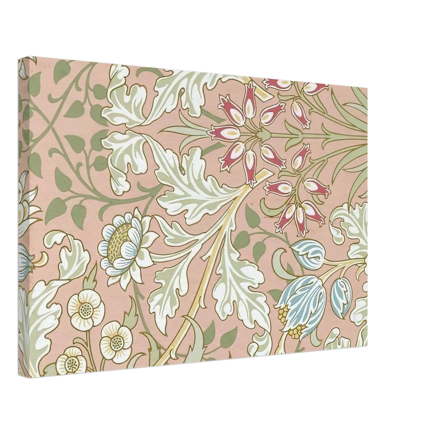 William Morris - WALLPAPER HYACINTH PATTERN 480 1917 Canvas - 70x100 cm / 28x40 inches-canvas