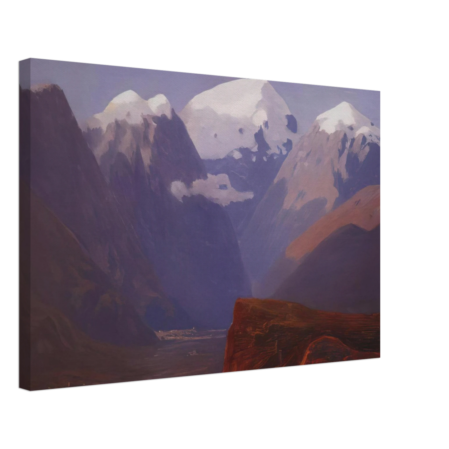 Arkhyp Kuindzhi - Snow tops Canvas - 70x100 cm / 28x40 inches-canvas