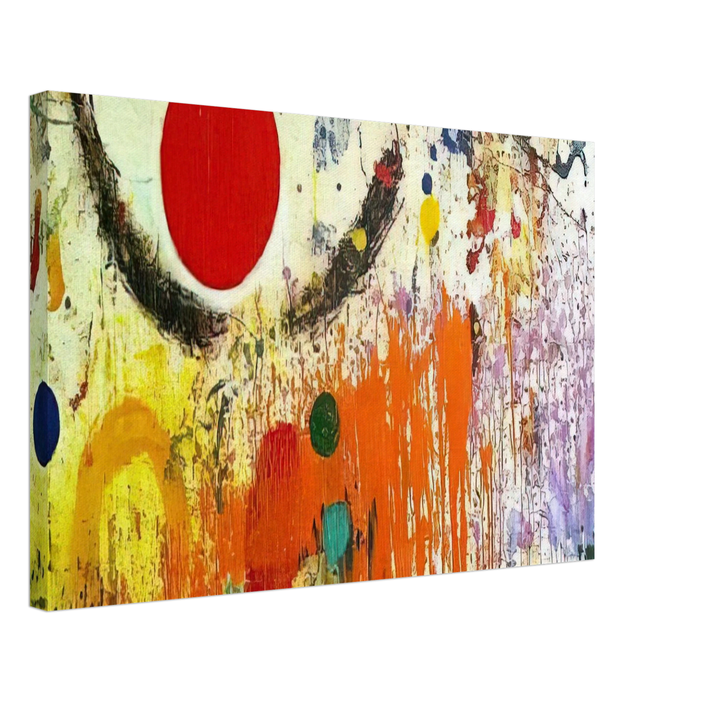 Taro Yamamoto - UNTITLED 1972 Canvas - 40x60 cm / 16x24 inches-canvas