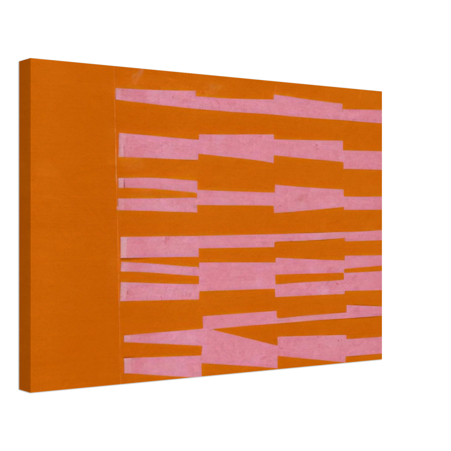 Ellsworth Kelly - Pink and Orange from the series Line Form Color Canvas - 40x60 cm / 16x24 inches-canvas