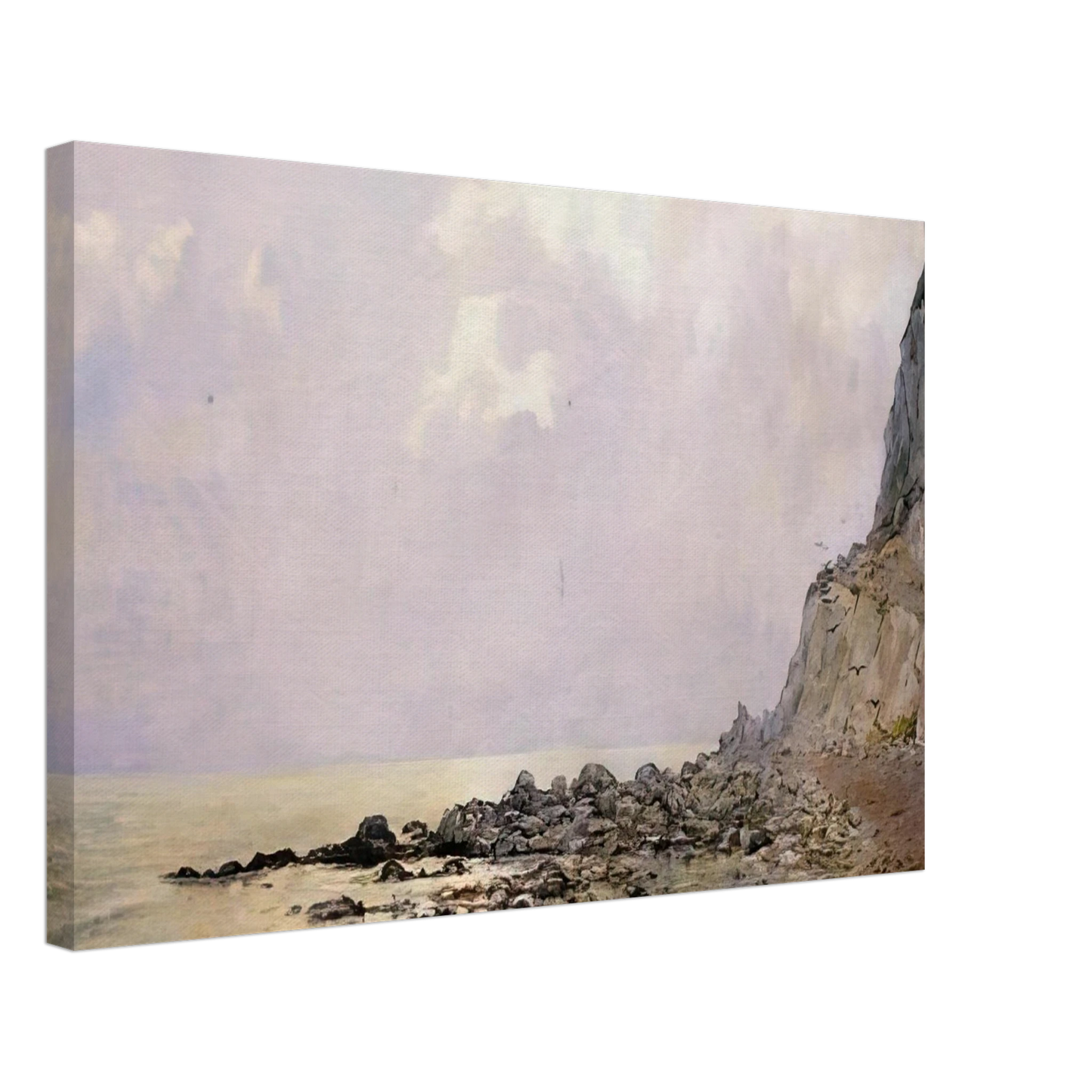 Theo van Rysselberghe - THE CLIFFS OF DOUVRES 1881 Canvas - 40x60 cm / 16x24 inches-canvas