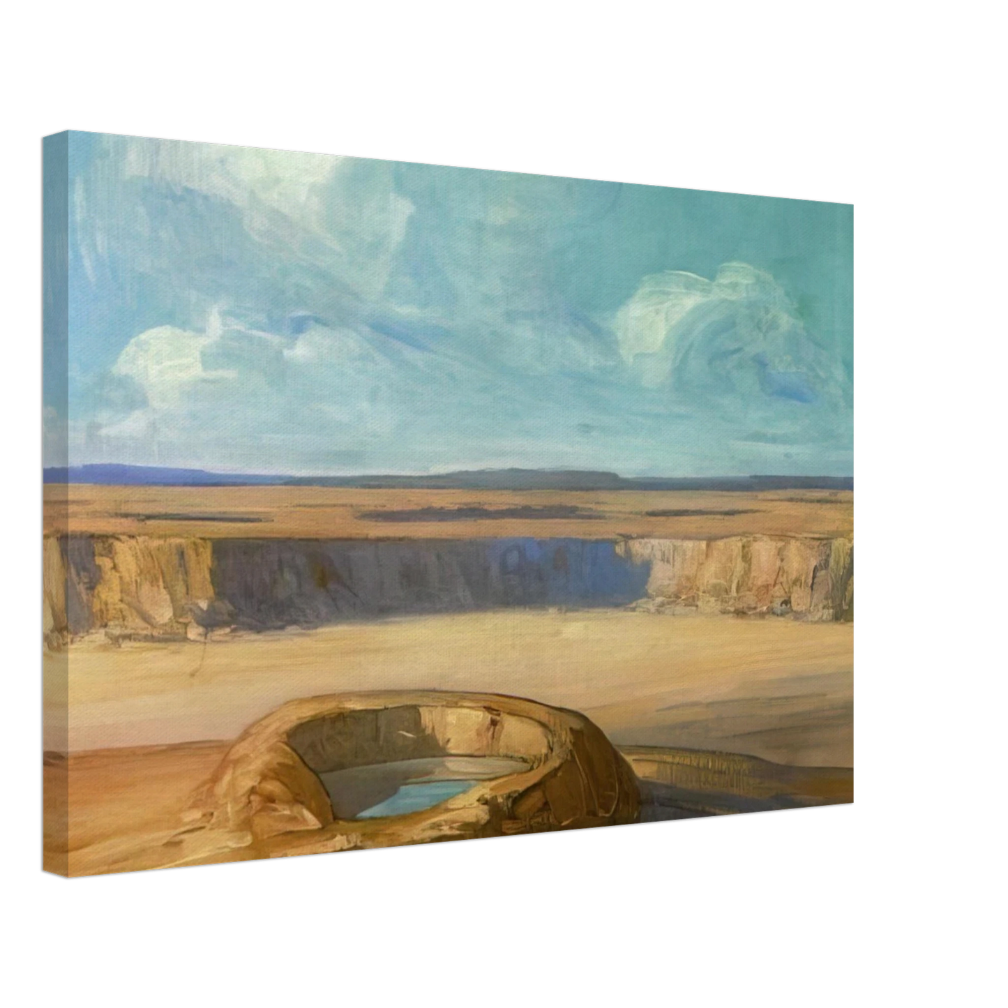 Xavier Martinez - The Waterhole - Tonalism Canvas - 70x100 cm / 28x40 inches-canvas