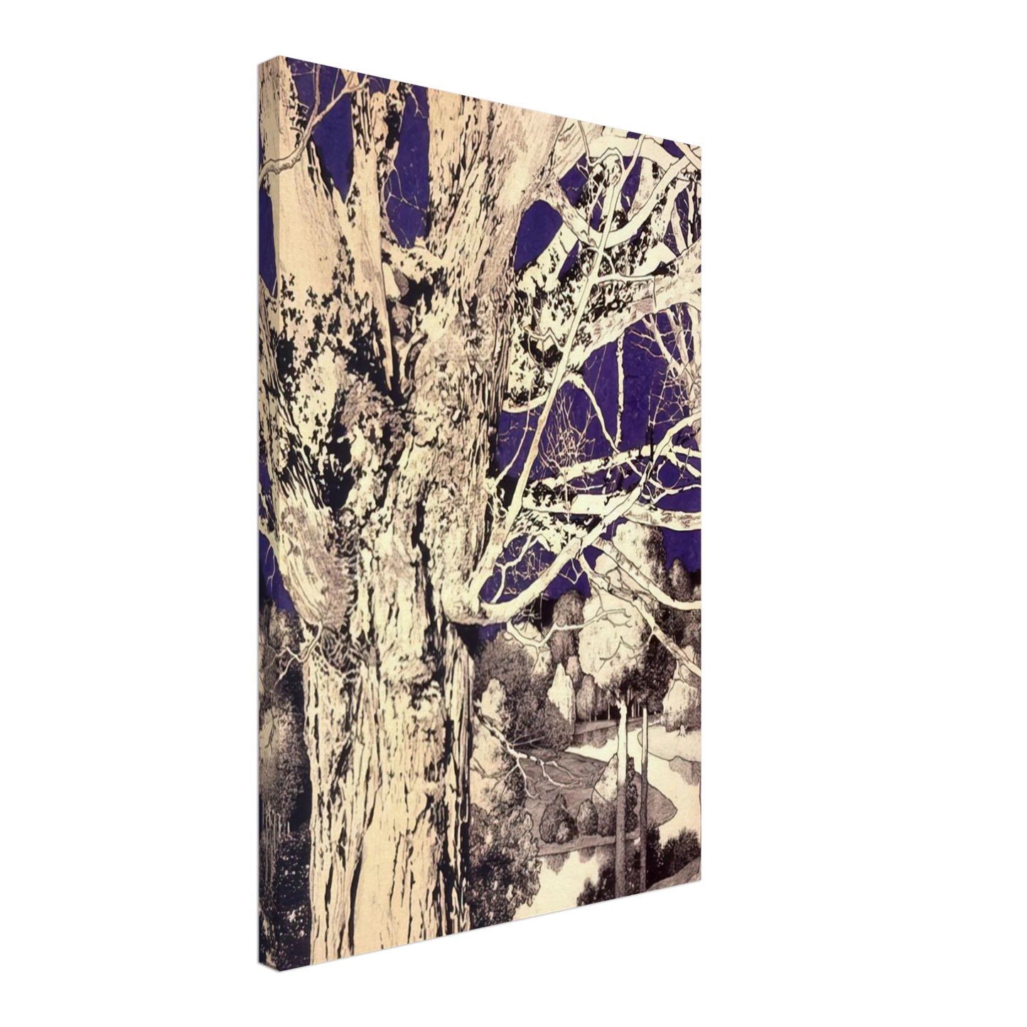 Maxfield Parrish - Solitude Canvas - 70x100 cm / 28x40 inches-canvas