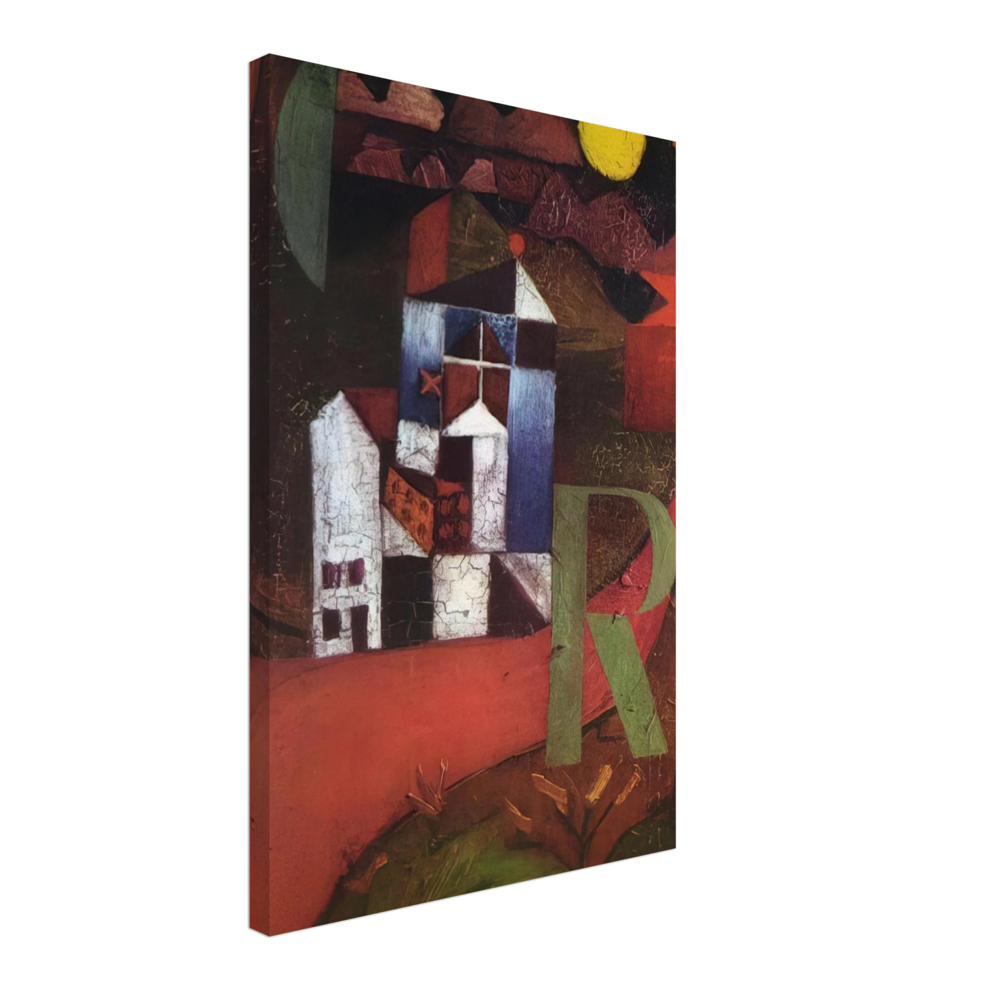 Paul Klee - VILLA R 1919 Canvas - 40x60 cm / 16x24 inches-canvas