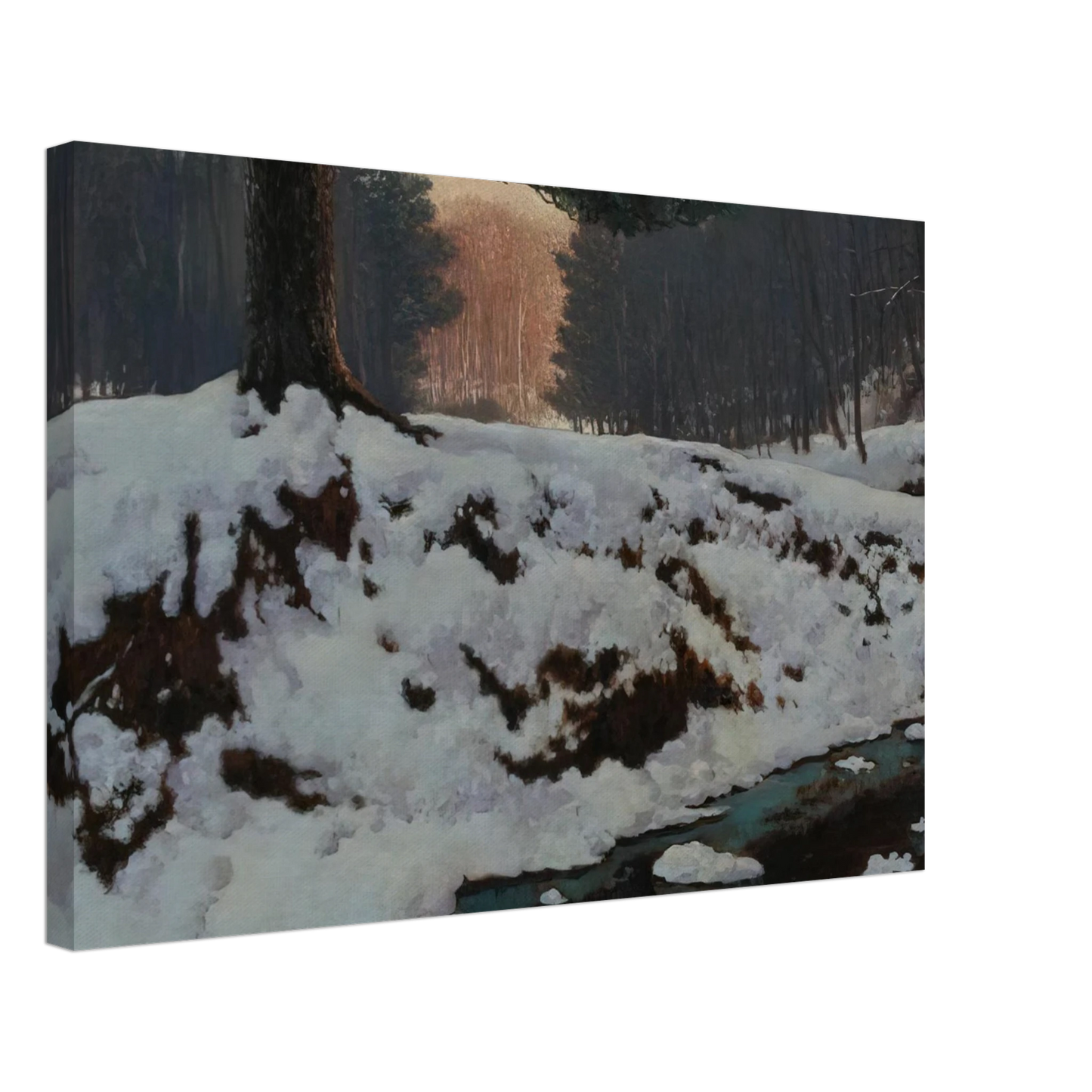 Frank Johnston - The Shadowed Valley - Post-Impressionism Canvas - 70x100 cm / 28x40 inches-canvas