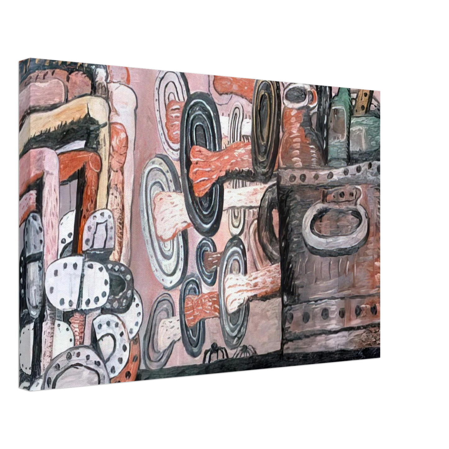 Philip Guston - THE STREET 1977 Canvas - 70x100 cm / 28x40 inches-canvas