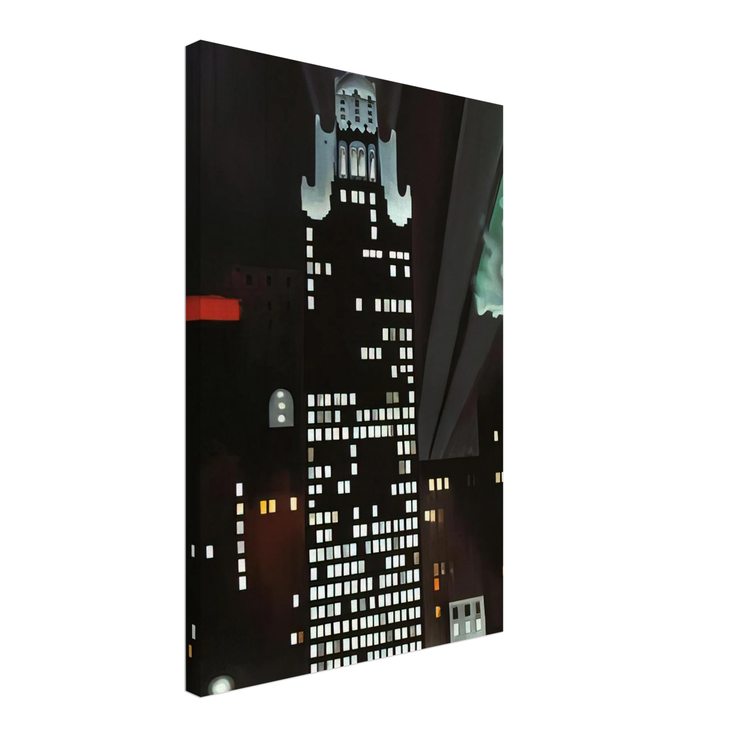 Georgia O'Keeffe - Radiator Building - Night, New York Canvas - 40x60 cm / 16x24 inches-canvas