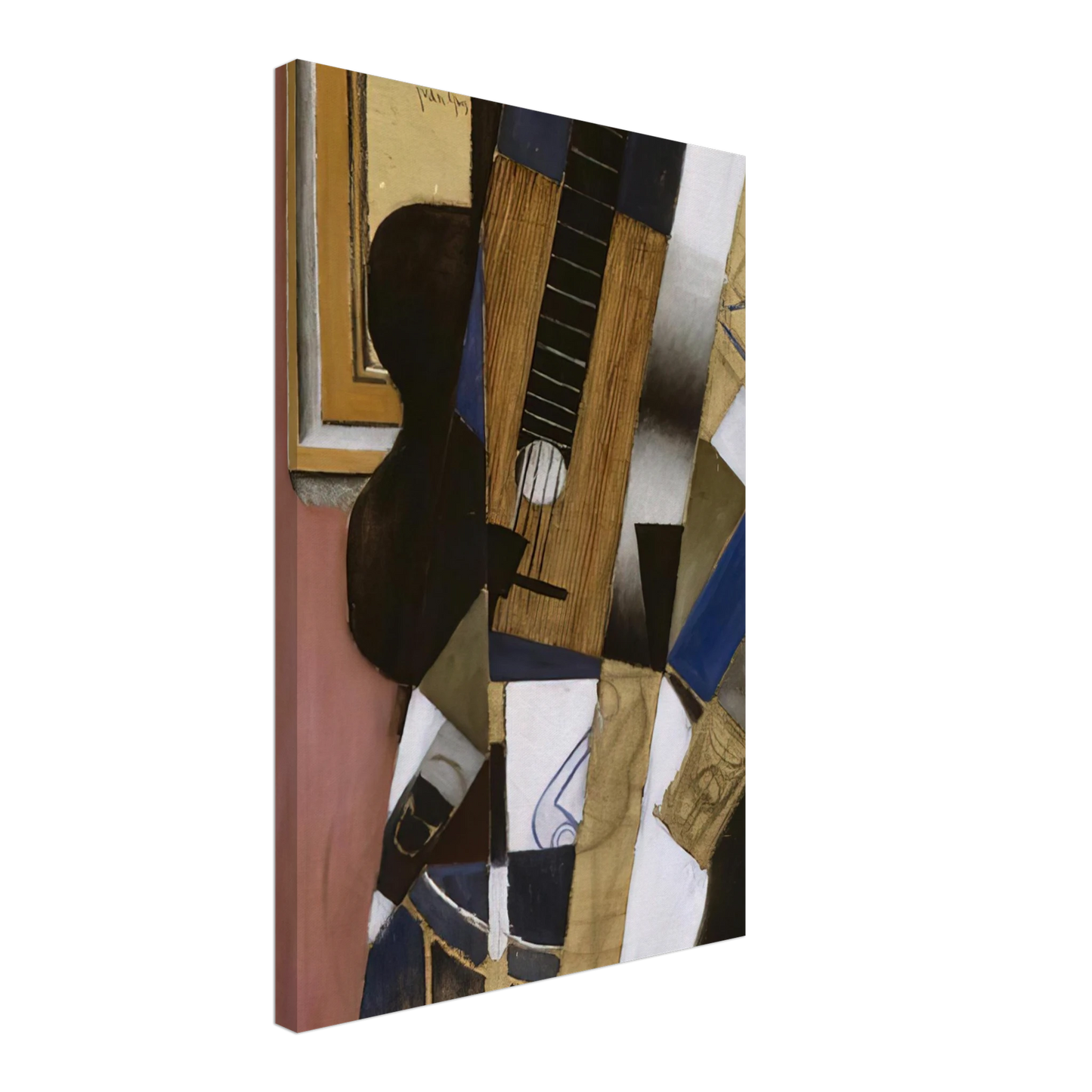Juan Gris - GUITAR AND PIPE 1913 Canvas - 70x100 cm / 28x40 inches-canvas